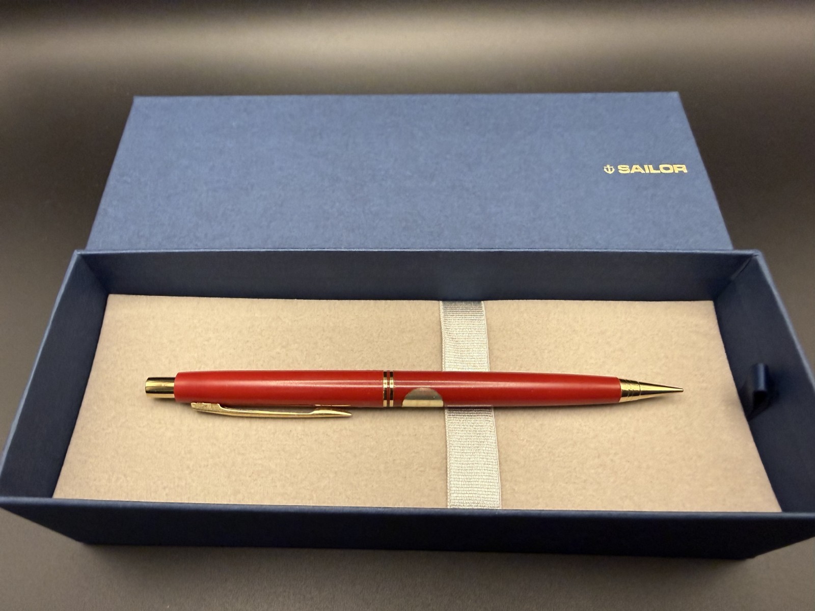 Sailor Vintage Mechanical Pencil 0.5mm Red Gold