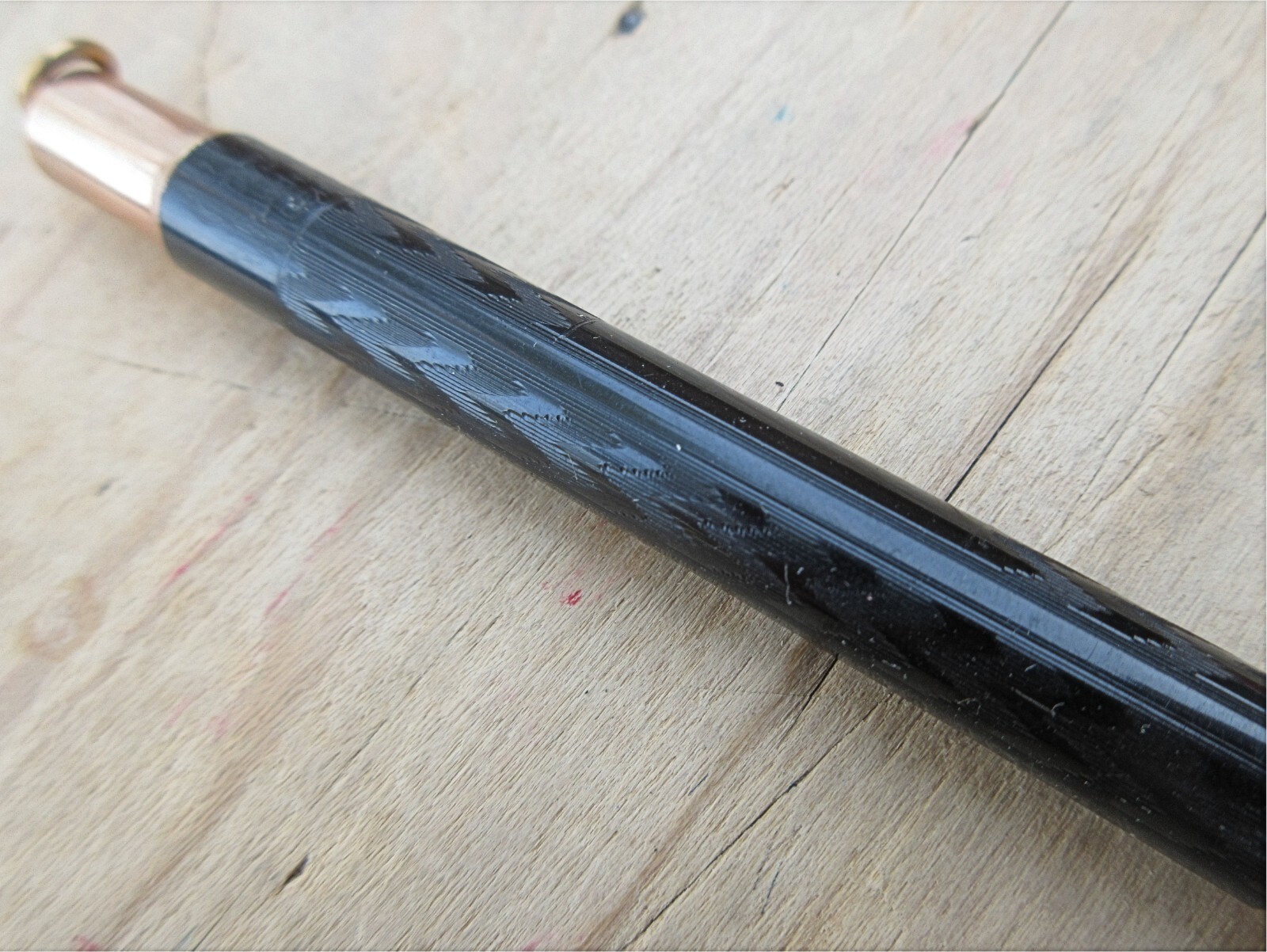 Vintage Conklin Etched Ebonite Ring-top Mechanical Pencil