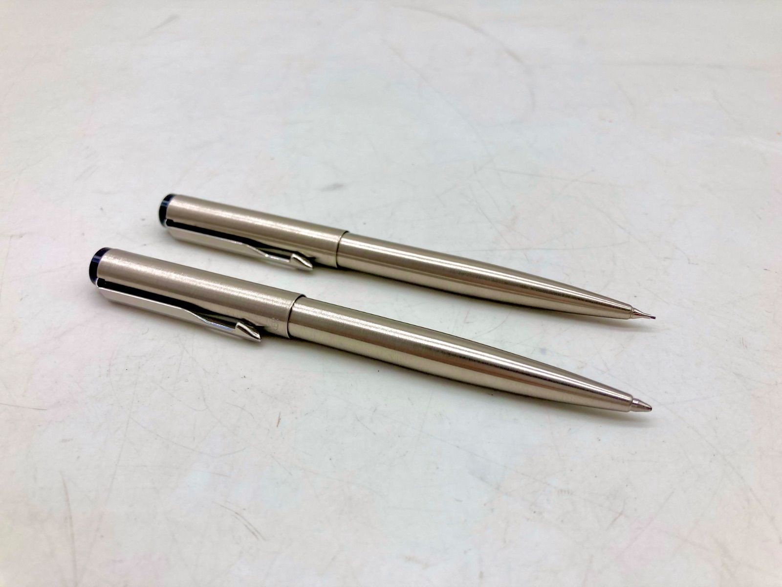 TB740 [Great Value] PAEKER Pen Set of 2 Ballpoint Pen/Mechanical Pencil Silver