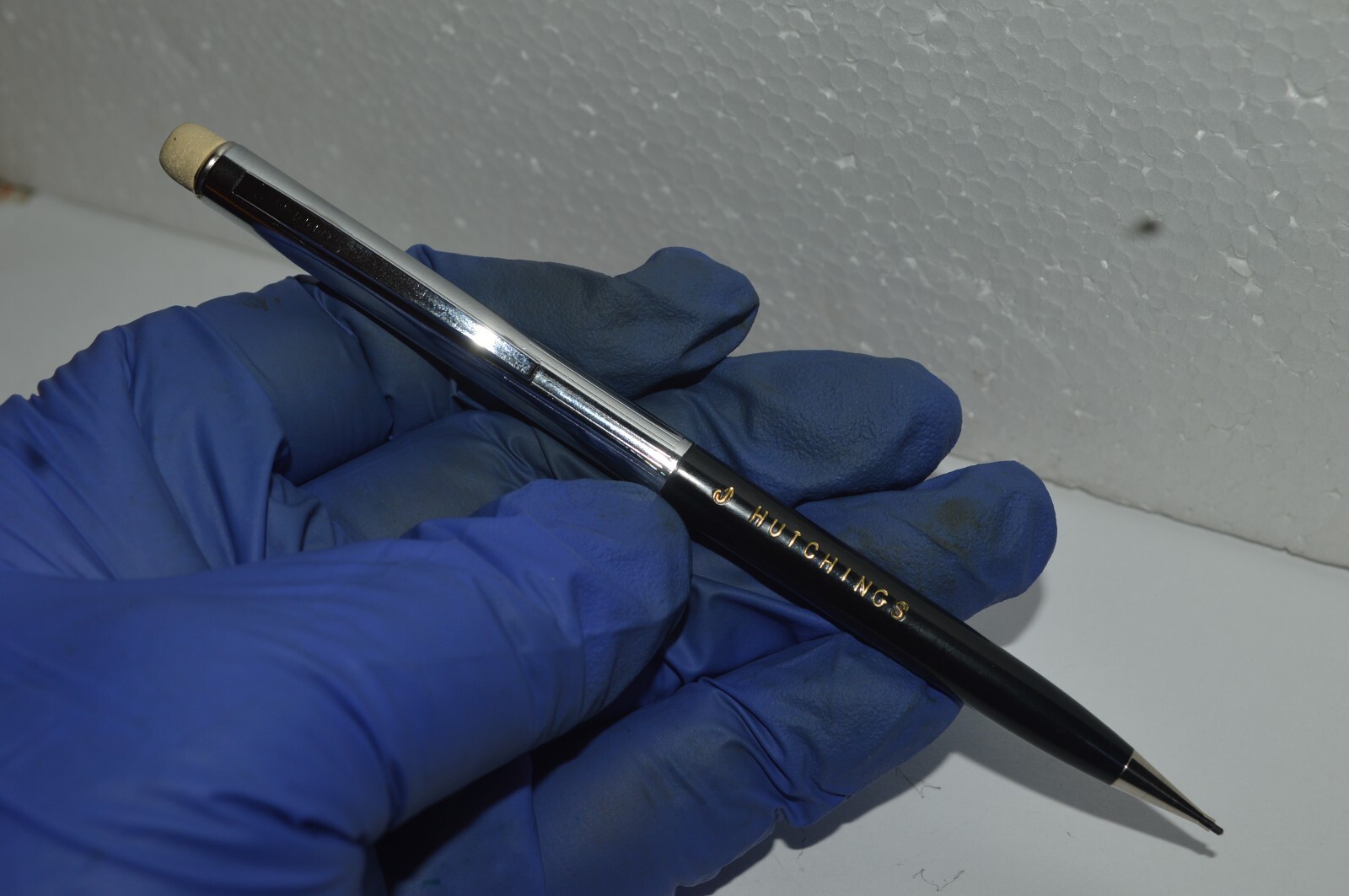 SHEAFFER Mechanical Pencil 0.8mm Engraved J Hutchings Circa 1960’s Tested Works
