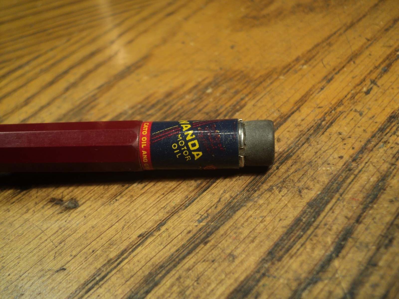 Vintage Autopoint Mechanical Pencil WANDA Cato Oil & Grease 5-3/4″ Long USA