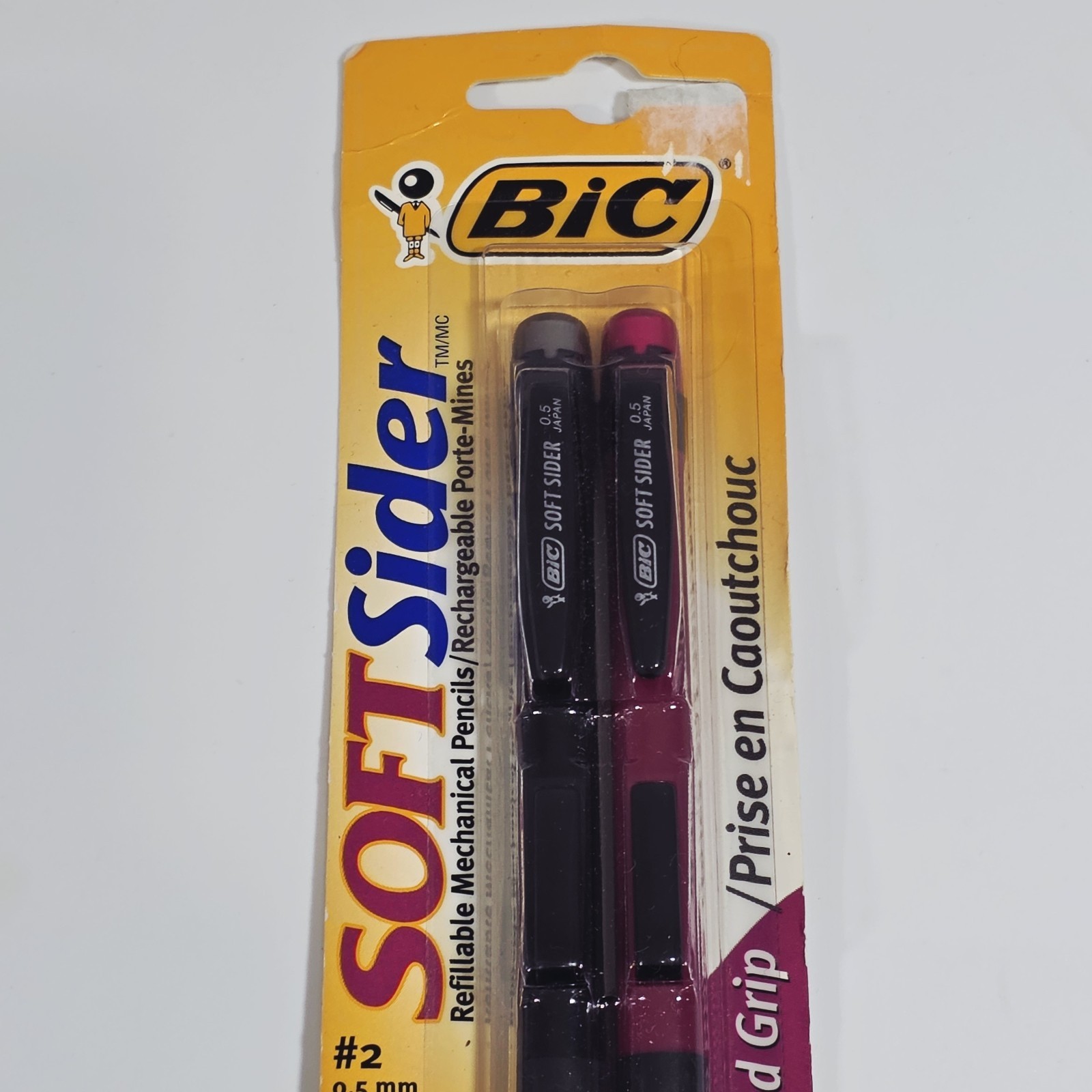 NEW NOS Sealed Bic Soft Sider Mechanical Pencils #2 0.5mm Pack Of 2 1997 Japan