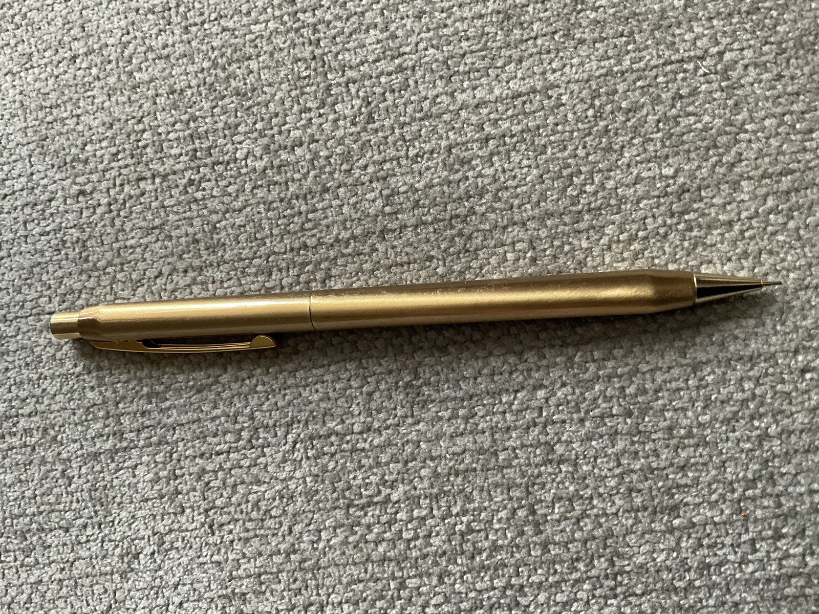 CENTENNIAL Gold tone Mechanical Pencil With Red velvet Case See Pics Vintage