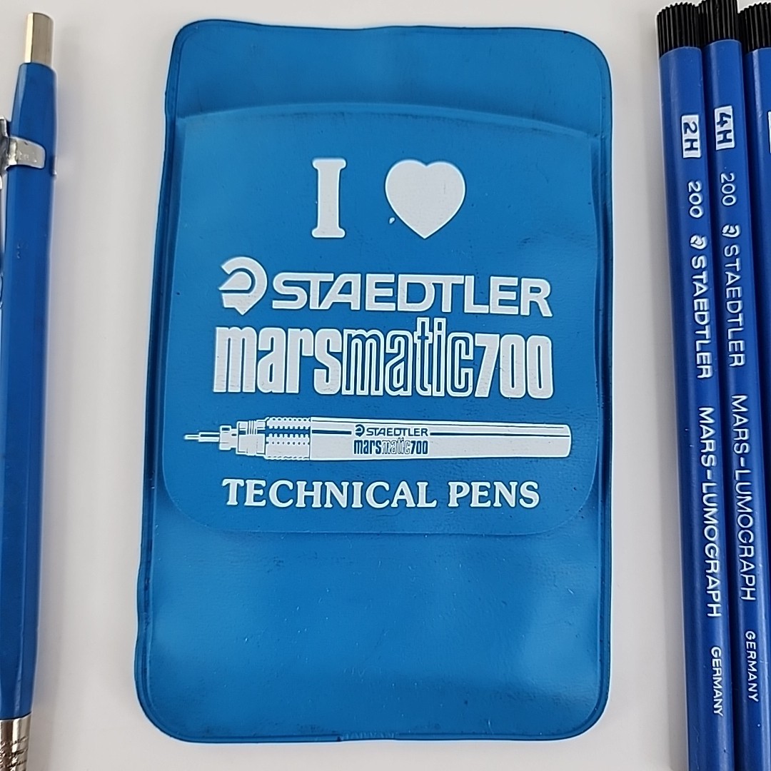 Staedtler Mars 780 Mechanical Pencil Lead Holder 2mm W/ Case Lietz Draft Germany