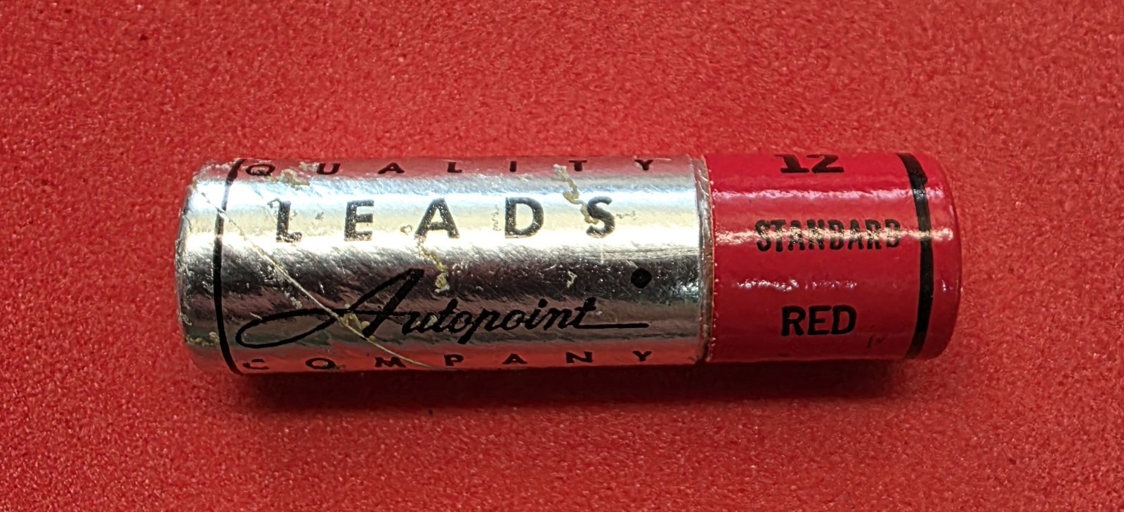 VINTAGE AUTOPOINT RED PENCIL LEAD NO. 338N STANDARD 1.1 MM (OR) 0.46″