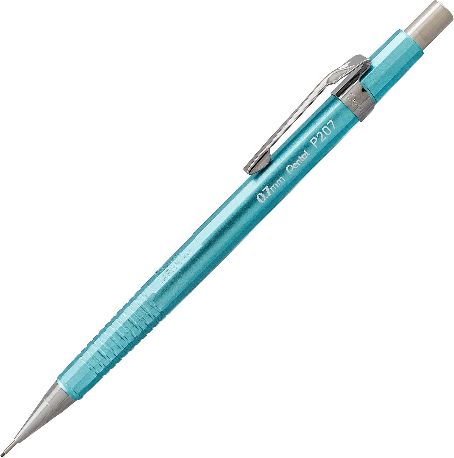 Sharp Mechanical Pencil (0.7Mm) Metallic Sky Blue Barrel, Box of 12 (P207MS)