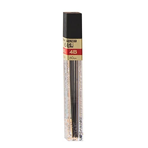 Mechanical Pencil Lead Refill 0.5mm 4B 144 Pieces Fine Line Super Hi-Polymer