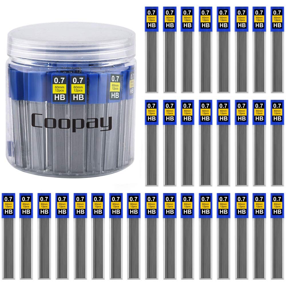 960 Pieces Lead Refills 0.7 mm HB Break Resistant Mechanical Pencil Refills, …