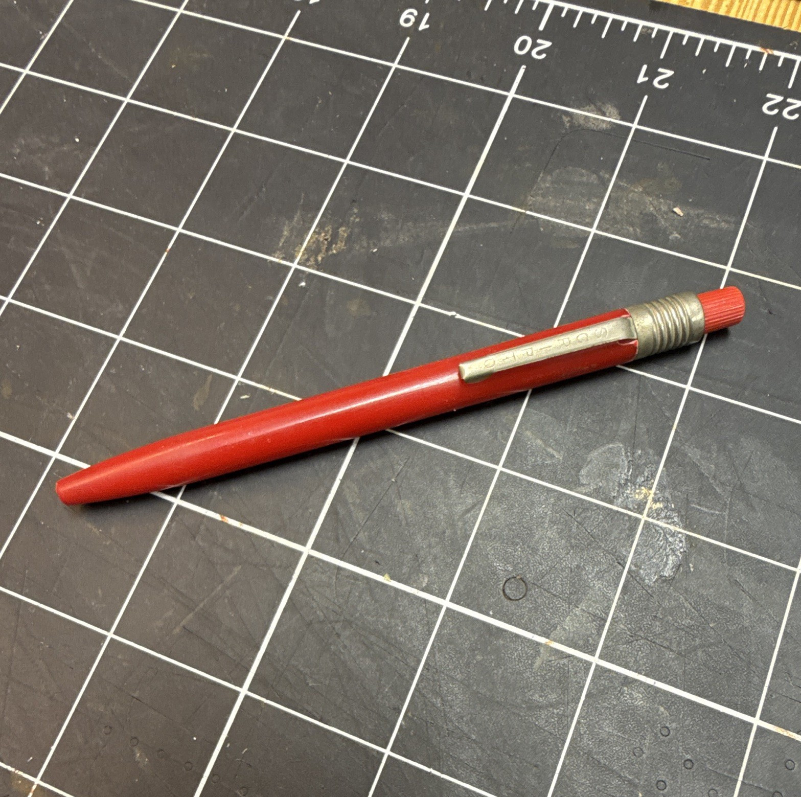 Scripto Vintage Grease Pen Red