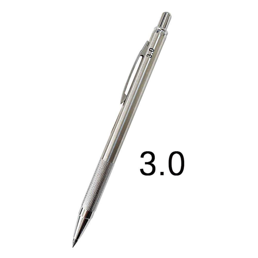 7pcs Mechanical Pencil Black Pencil Writing And Drawing Professional Pen Metal