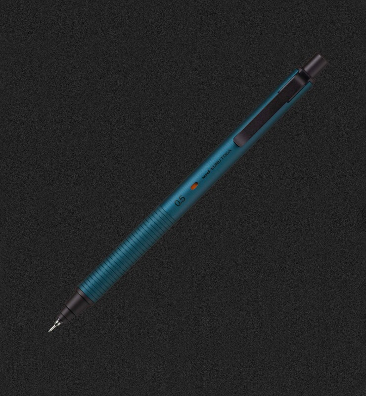 Uni Kuru Toga Metal Mechanical Pencil 0.5 M5-KH Silent Blue Mitsubishi
