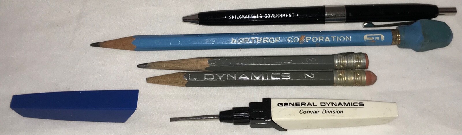 General Dynamics Convair Division Tools & Northrop Corp. Pencils Vintage Lot