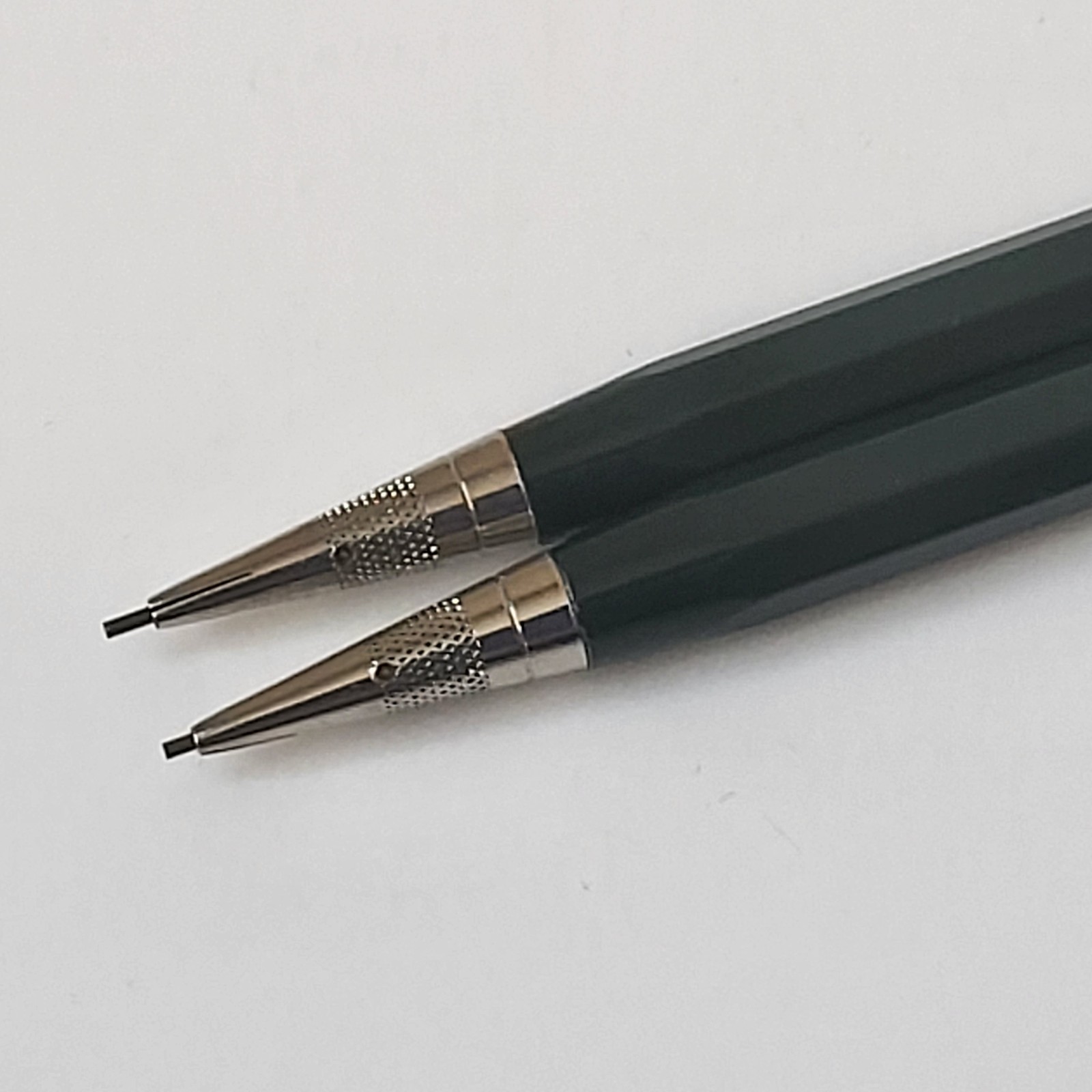 Vintage Autopoint Mechanical Pencils (2) Bell System Property Green Body Writing