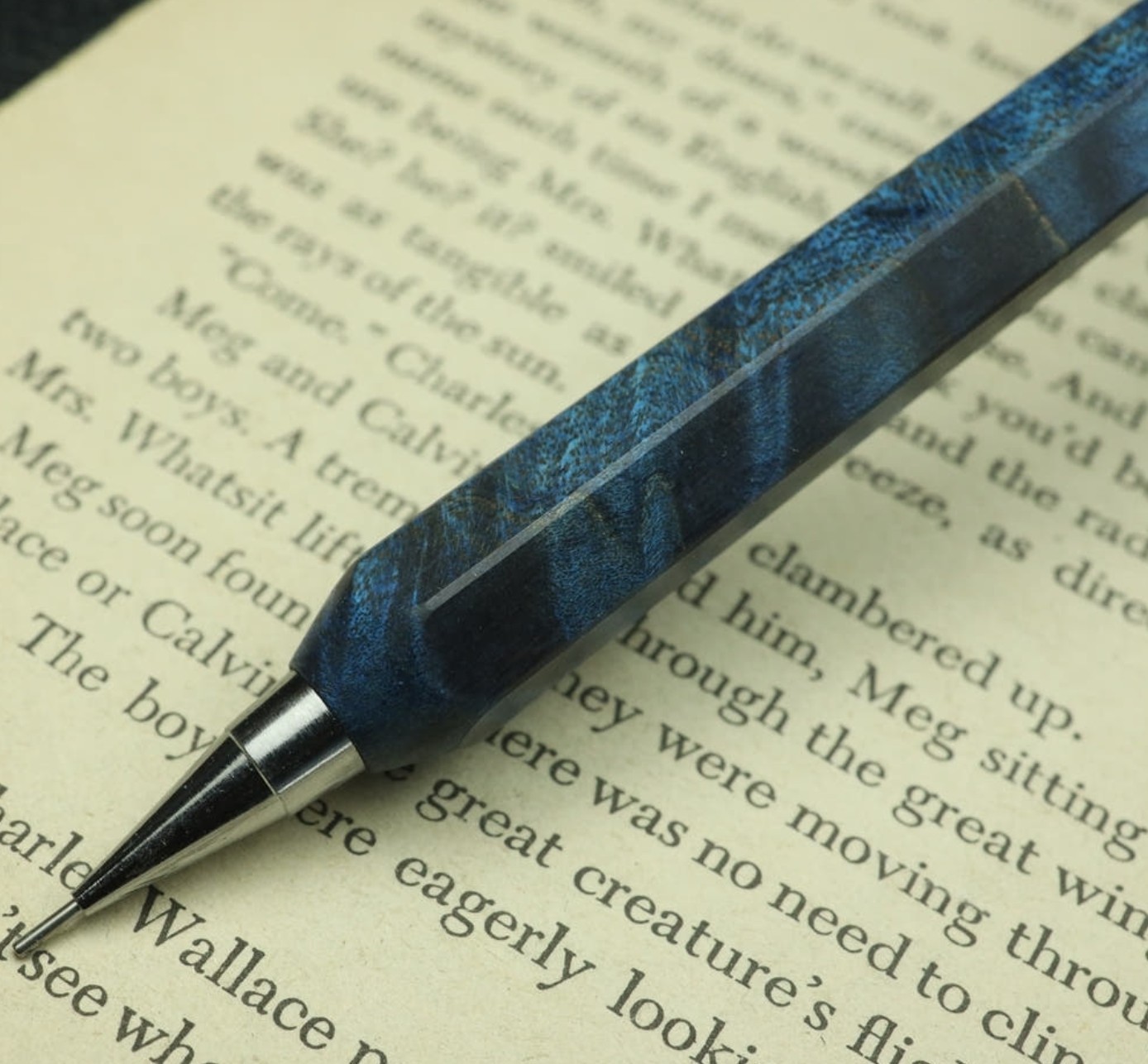 PENTEL PG5 Custom Mechanical Pencil Hexagonal Maple Burl Wood HANDMADE WOOD PEN