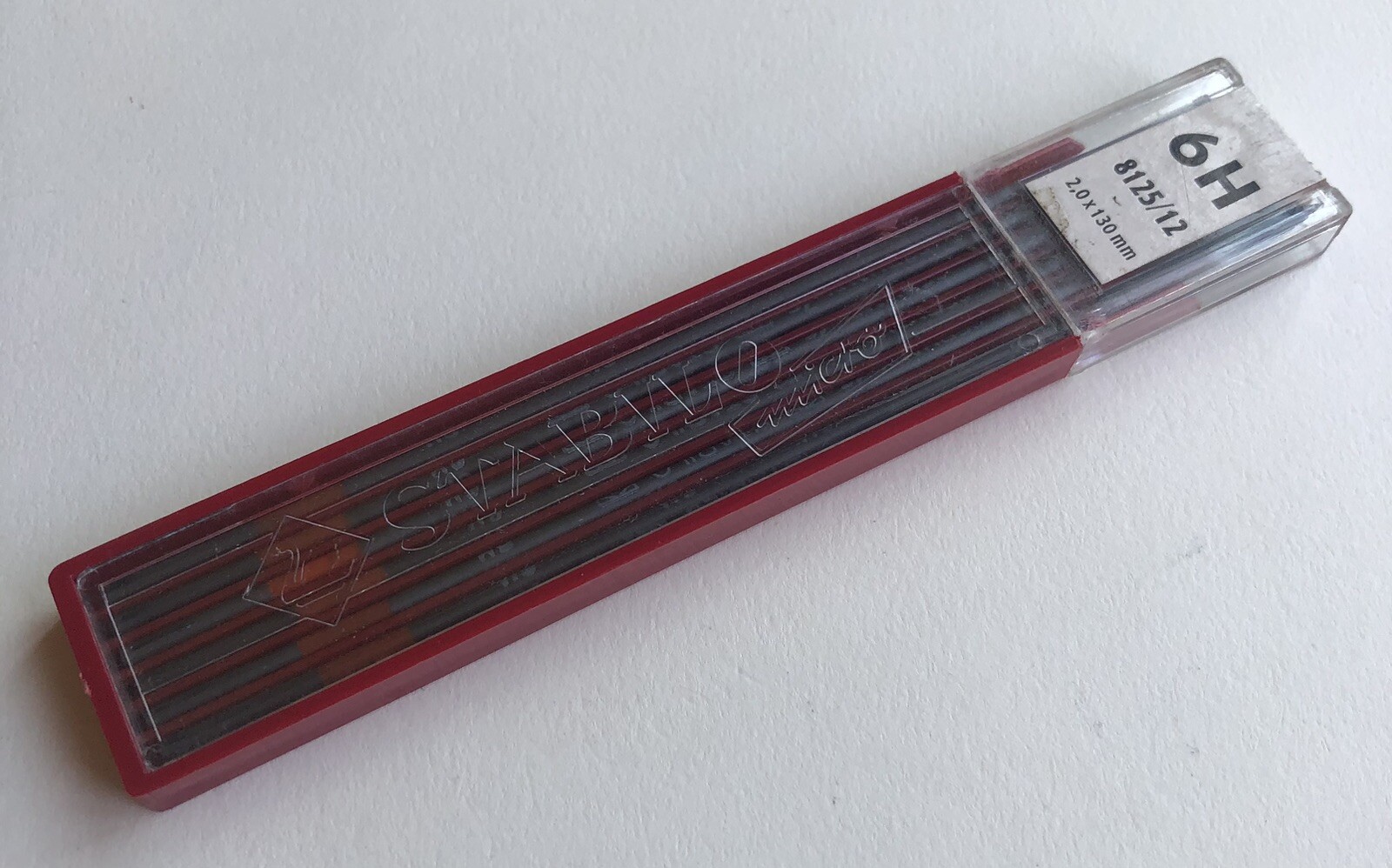 Vintage SWAN Stabilo Drawing Lead 6H 2mm 12 Pack Sleeve Germany
