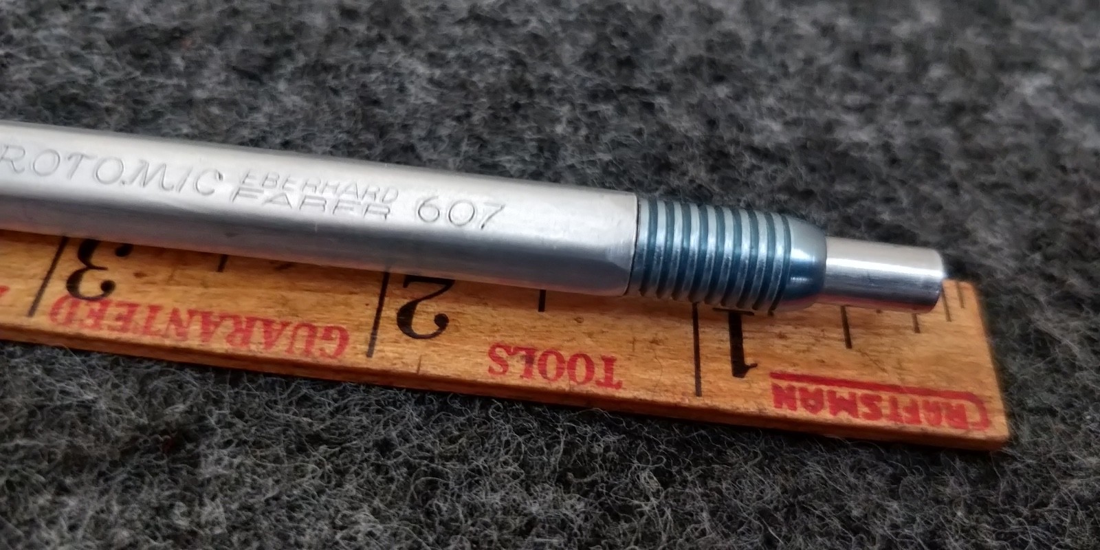 Vintage Eberhard Faber Microtomic 607 Mechanical Pencil Metal USA