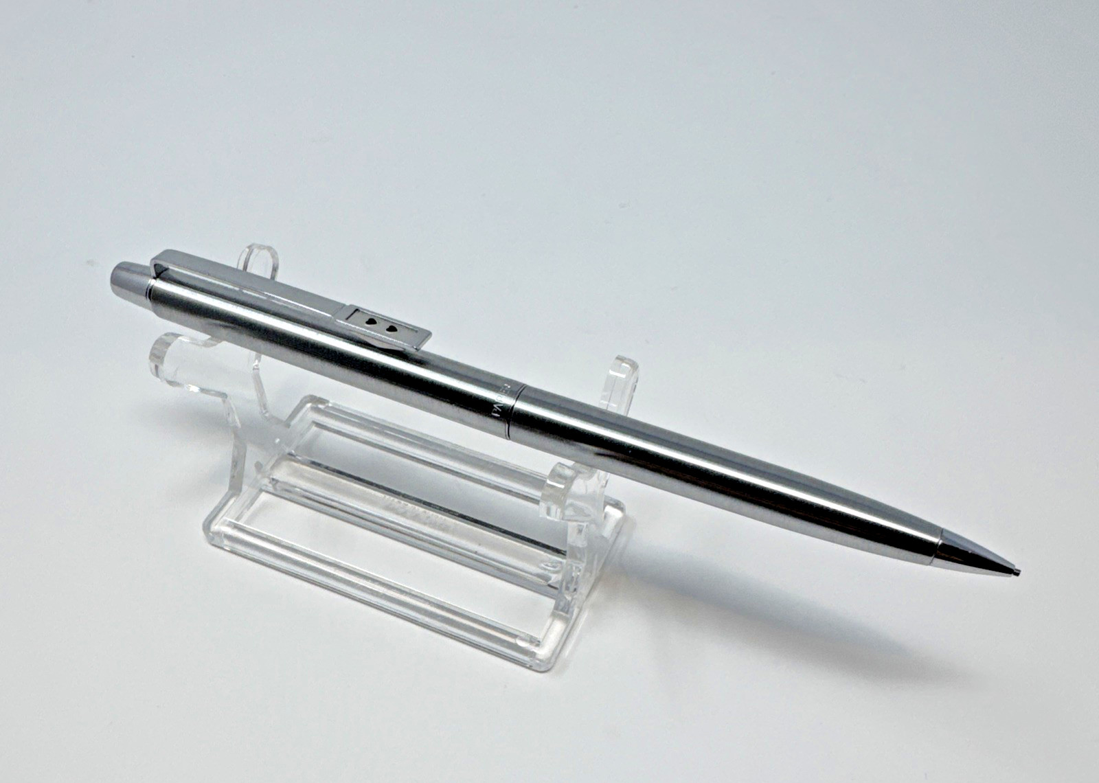 Paper Mate Brushed Stainless Slim Mechanical Pencil 0.9mm Double Black Hearts