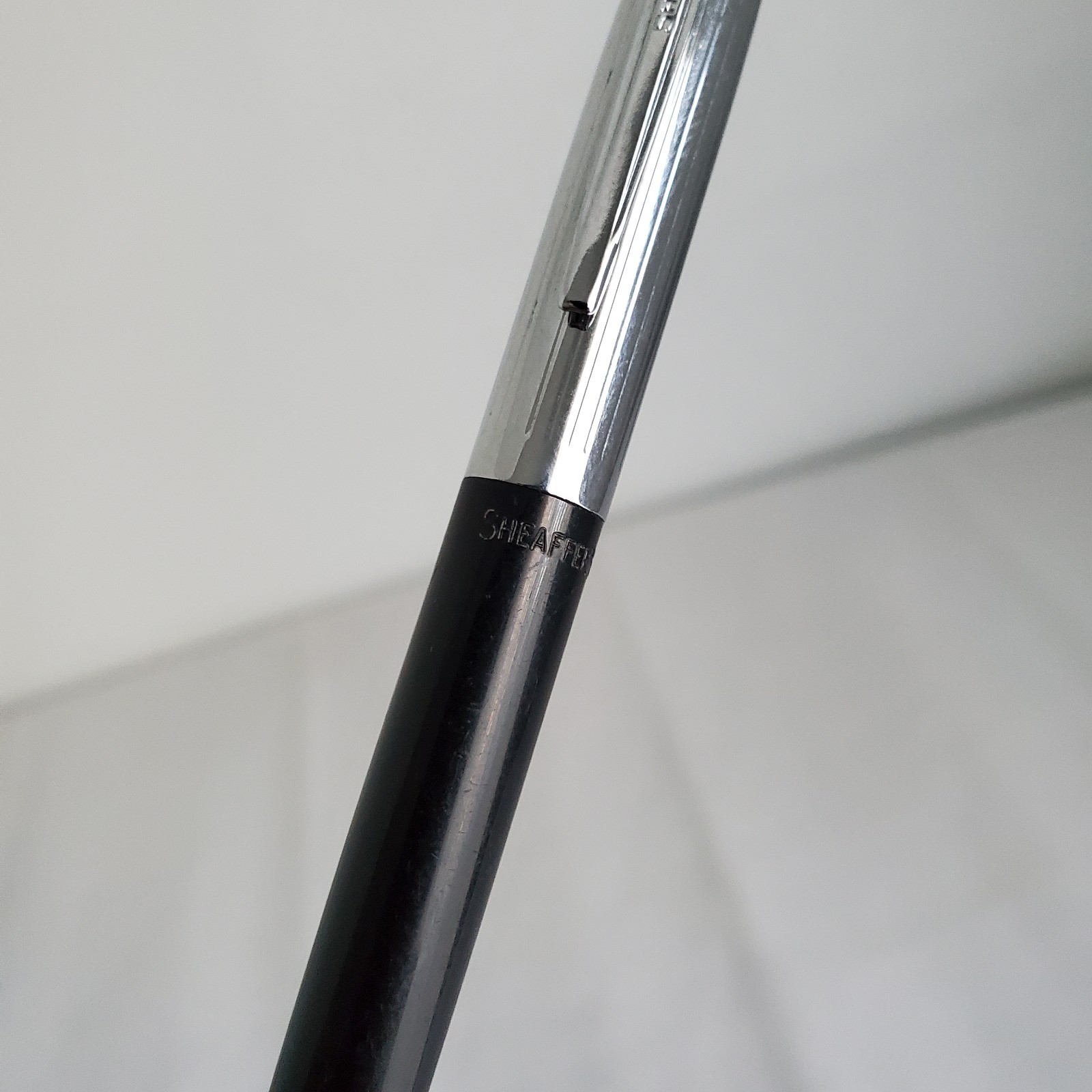 Vintage Scheffers Mechanical Twist Pencil Shiny Silver & Black .9mm
