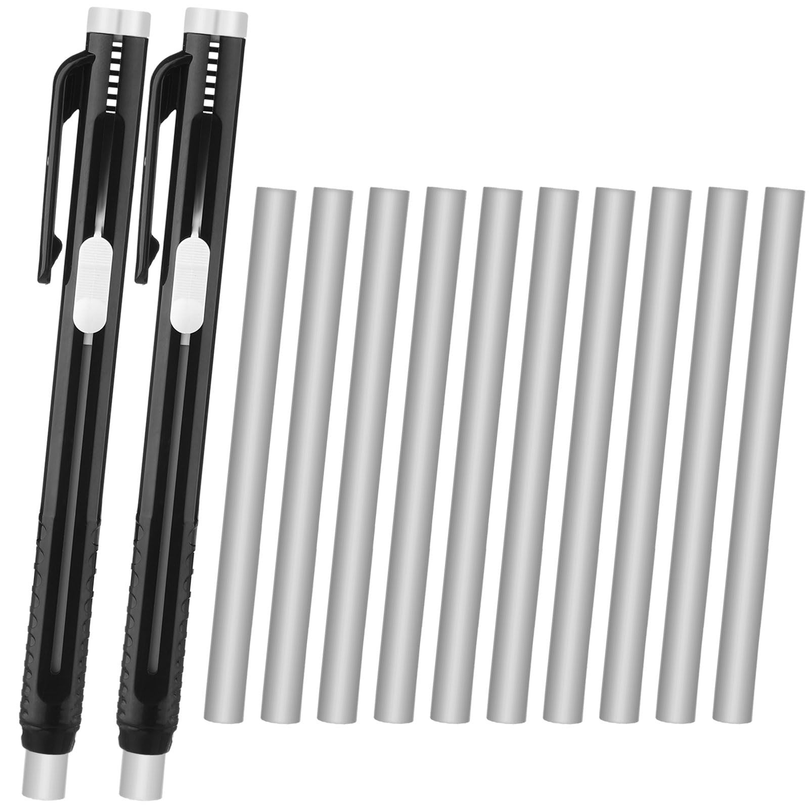 12 Pieces Retractable Mechanical Eraser Pen Bulks Retractable Mechanical Stic…