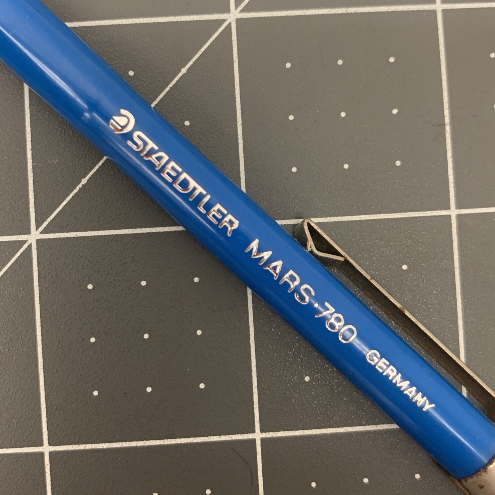 Vintage Staedtler Mars 780 Mechanical Drafting Pencil Made Germany Blue RARE