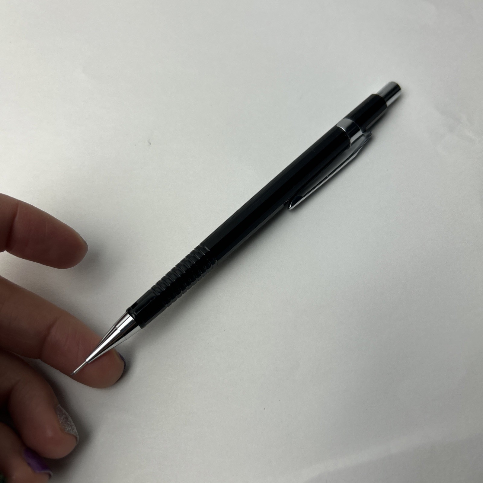 Vintage Micro Korea Q-Tech 7-135 Mechanical Pencil 0.5mm Black Drafting RARE 90s