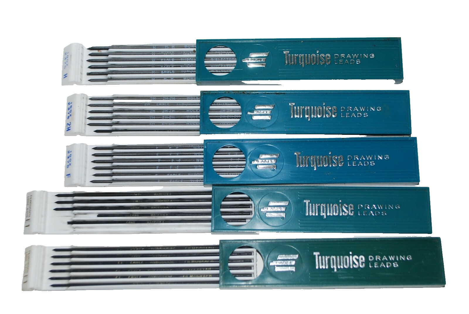 Turquoise Drawing Leads E1 F H 2H Vintage