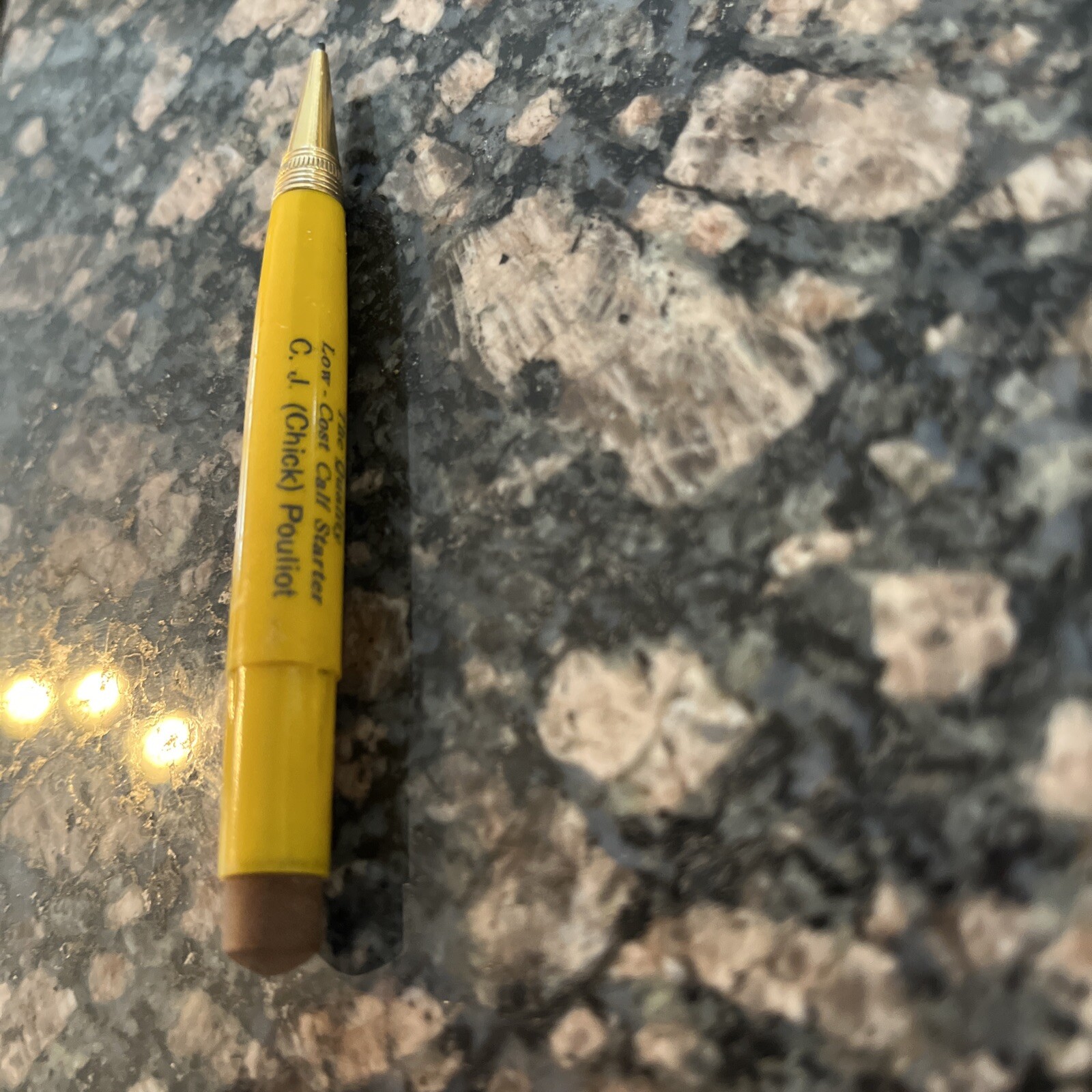 Vintage Mini Mechanical Pencil Advertising Calf Ween -C.J. (Chick) Pouliot