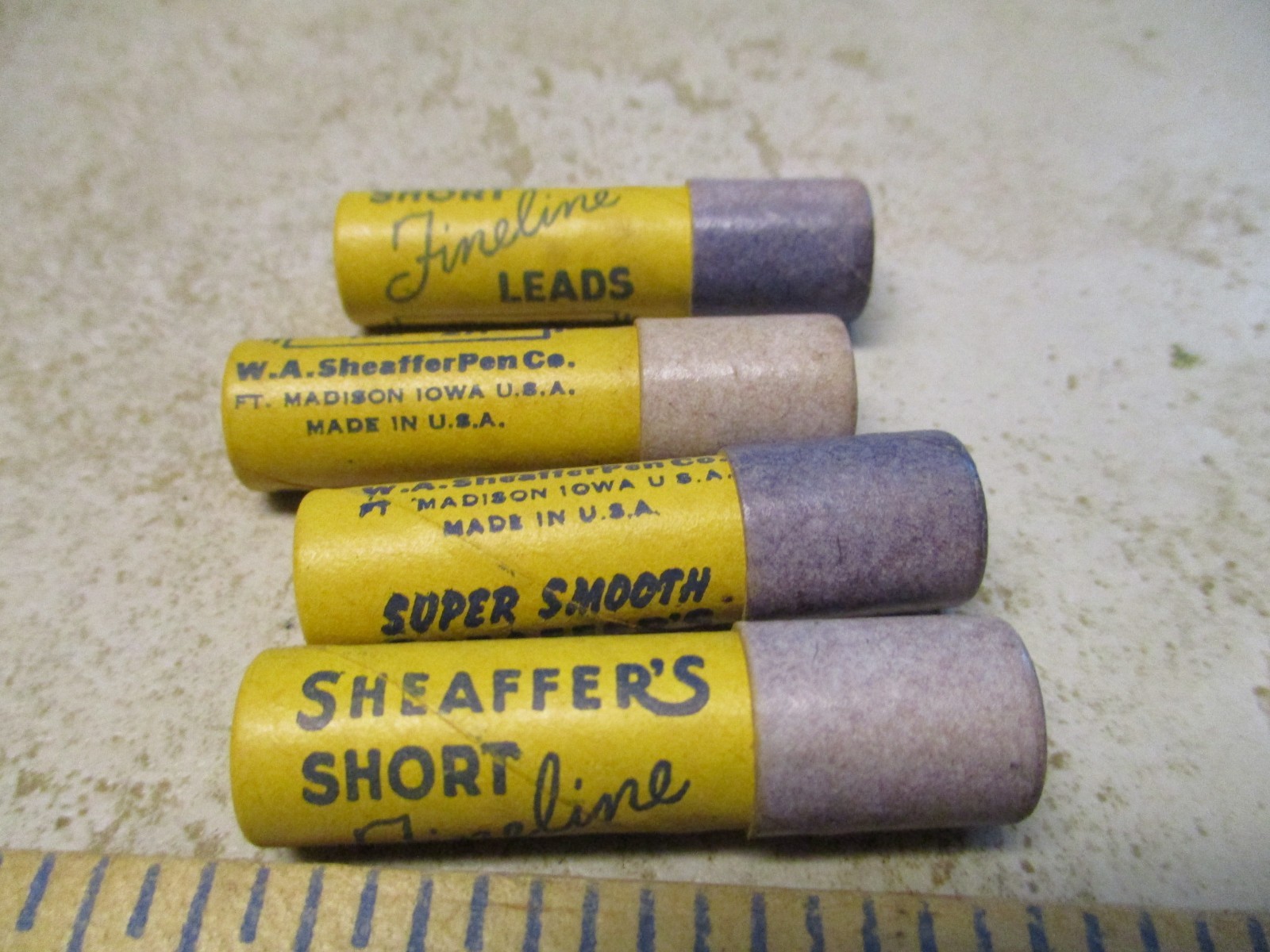 VTG Lot Sheaffers Super Smooth FIne line Leads 15c HB Lof of 4 2B 15C L17