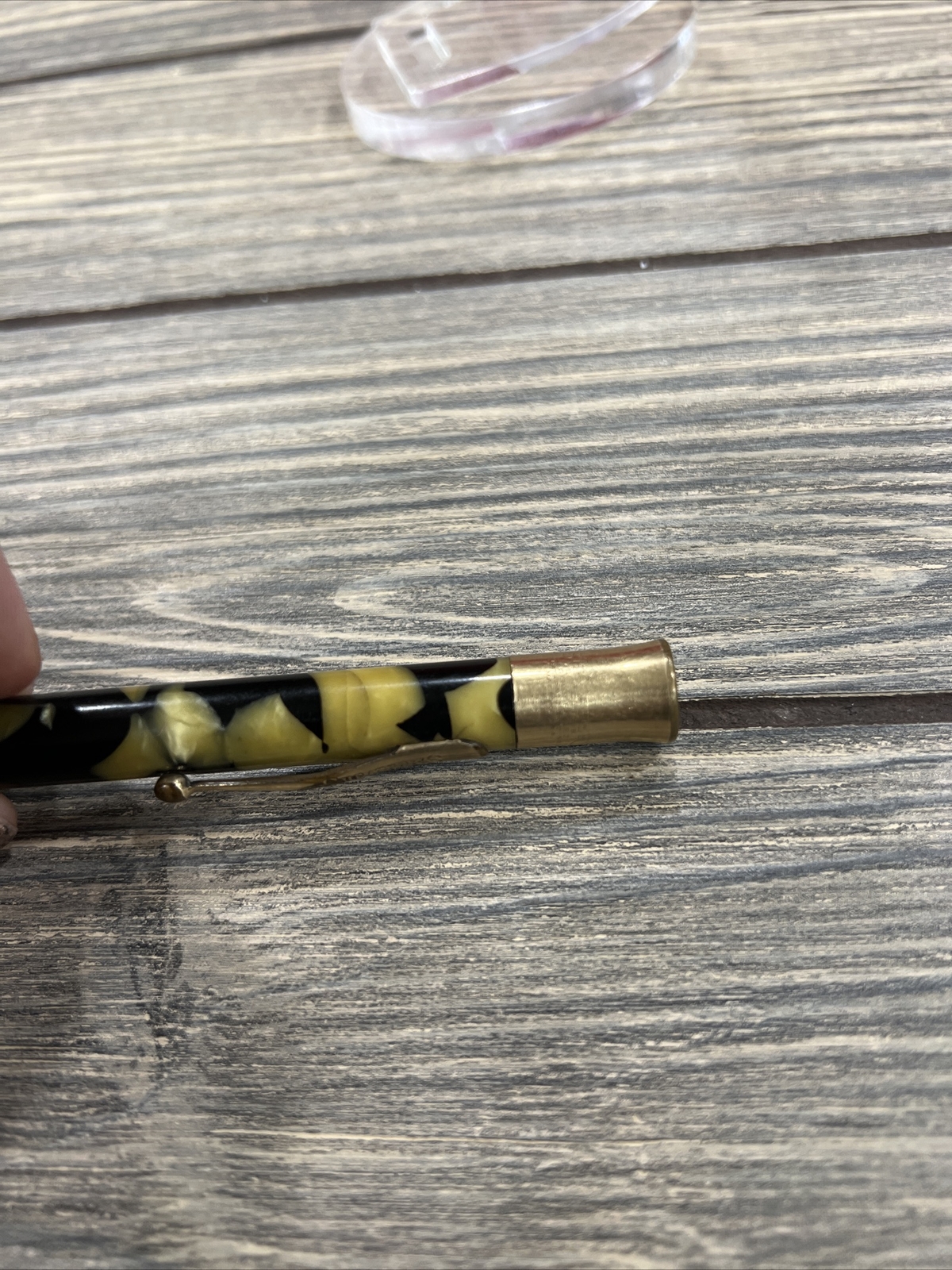 Vintage Sheaffer’s Lifetime Mechanical Pencil Gold Filled Black Gold Marble