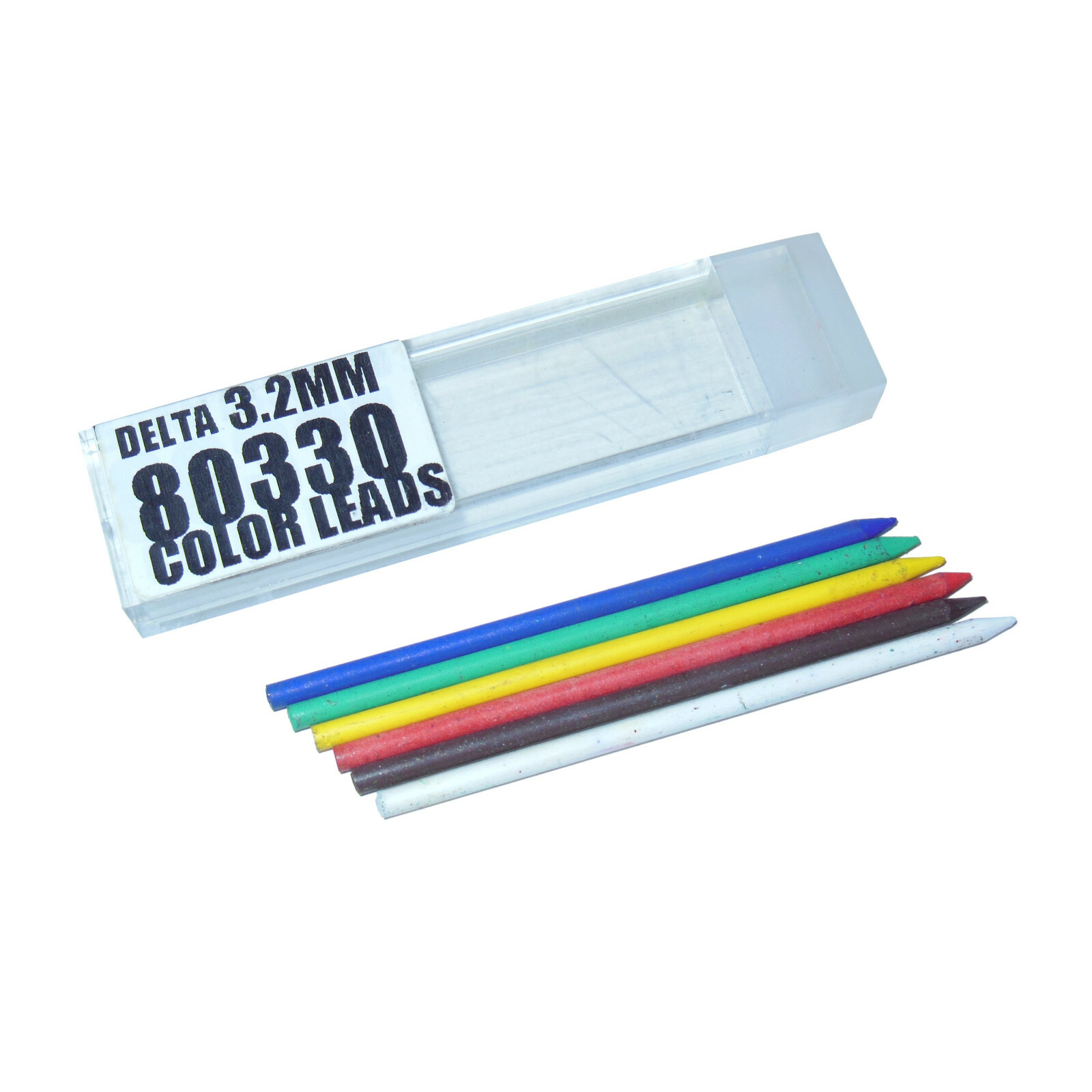New 6-Color Delta 3.2mm Mechanical Clutch Pencil Leads for Stout Artist/Sketch