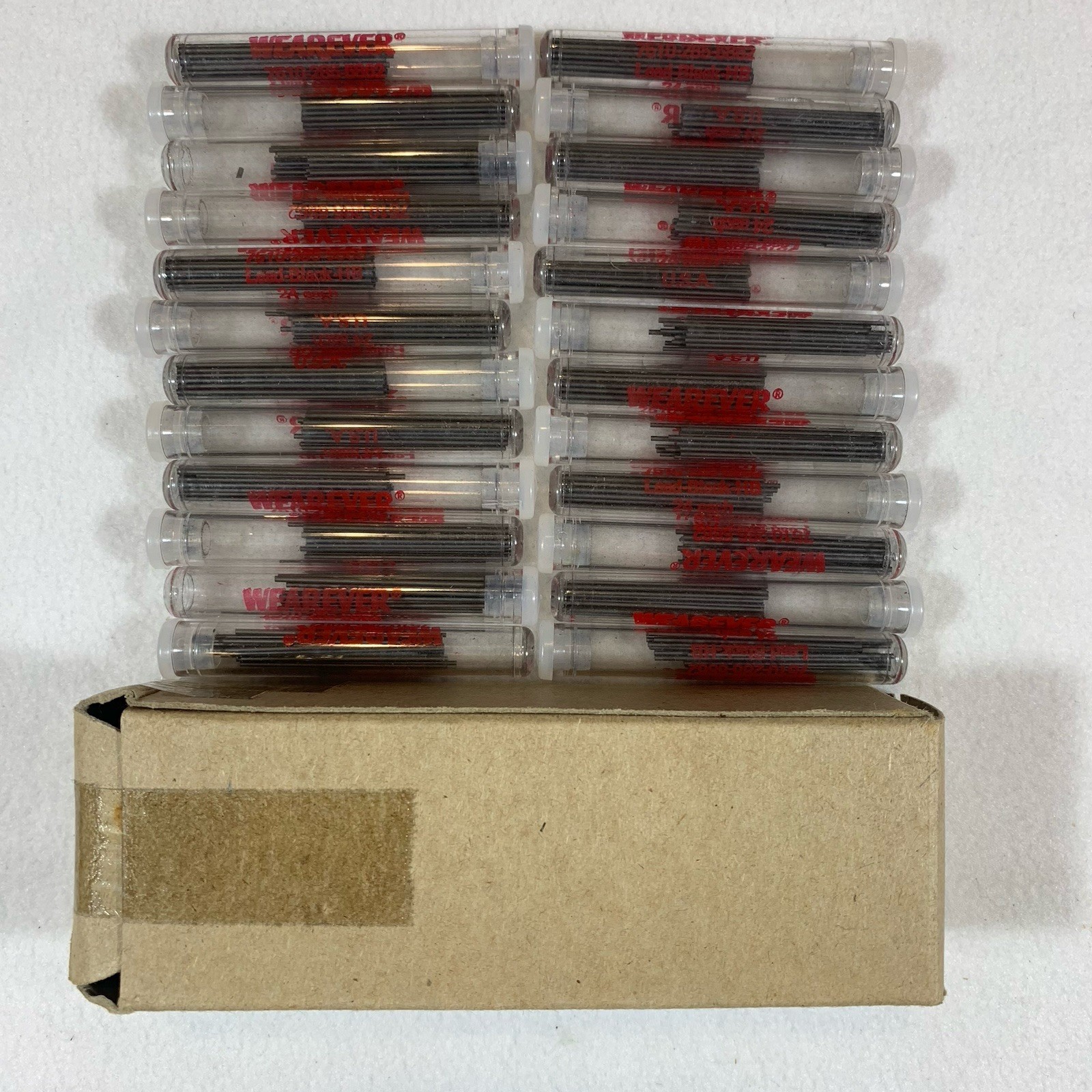 Vintage NOS Wearever Drafting Pencil Lead 24 Refills Black HB 0.46 7510-285-5862