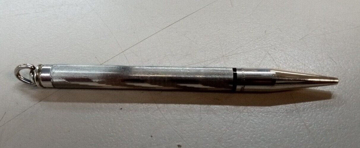 Vintage AXT 925 sterling silver small mechanical pencil PENDANT COLLECTORS USA