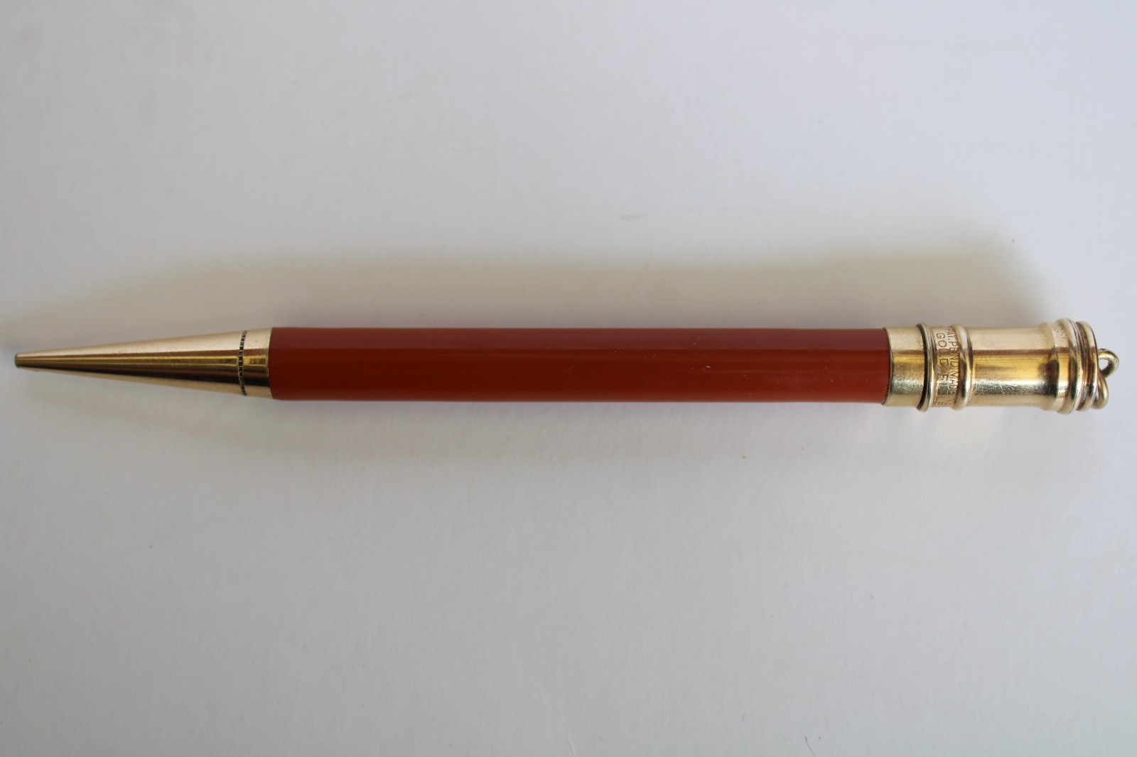 Vintage 1920’s Parker Orange Mechanical Twist Pencil (4.75″)