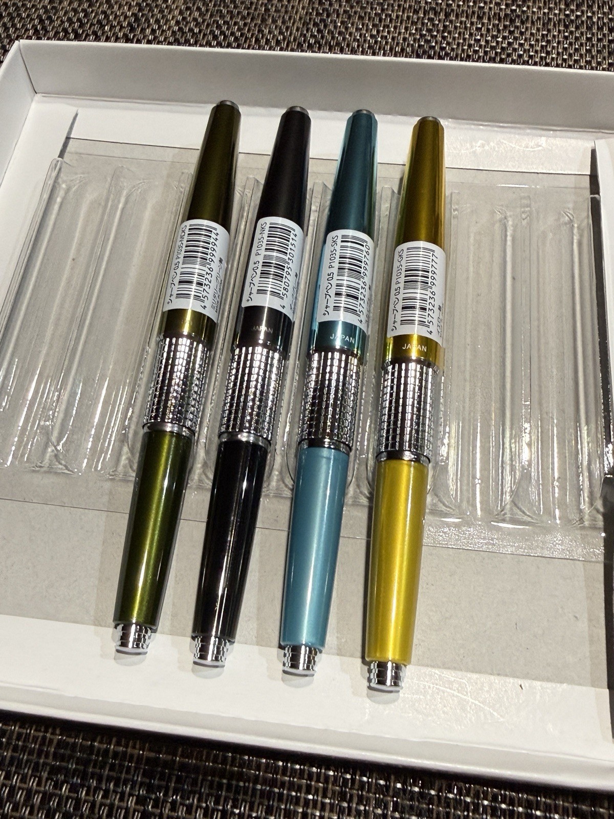 Pentel Mechanical Pencil Kerry 0.5mm Set of 4 P1035 Japan Limited Colors New