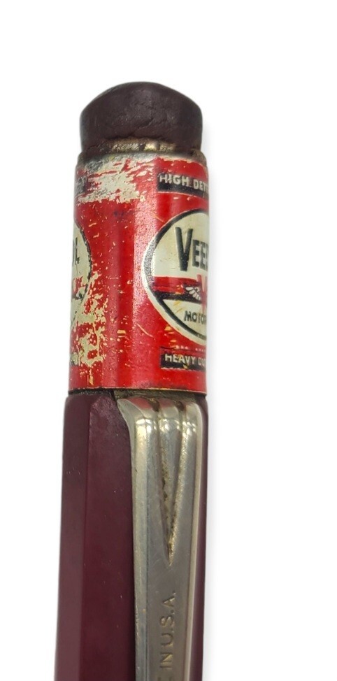 vintage advertising mechanical pencils gas & oil Veedol mufflers Battle Creek Mi