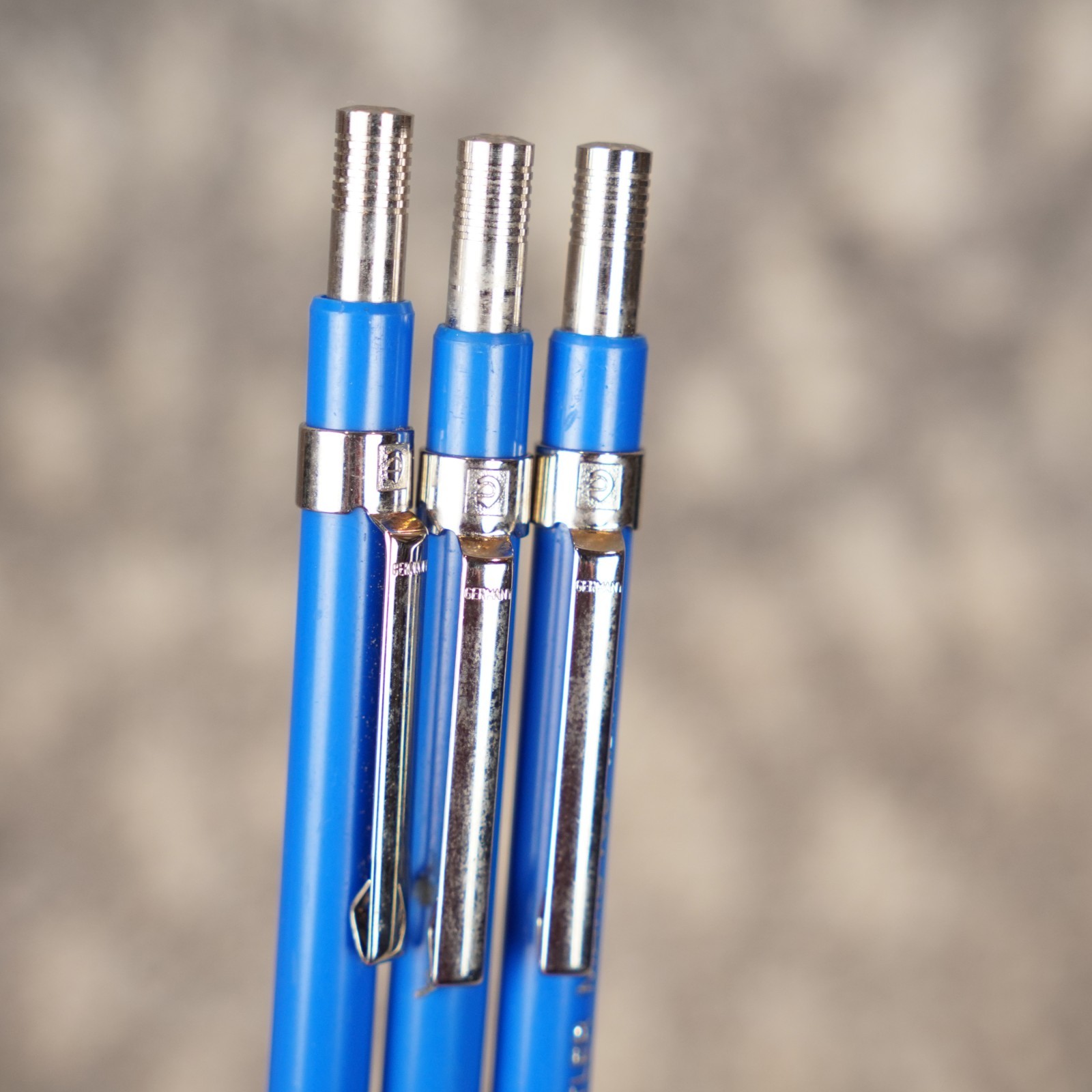 Lot Of 3 Vintage Staedtler Mars 780 Drafting Pencil With 10 Pencil Leads &Eraser