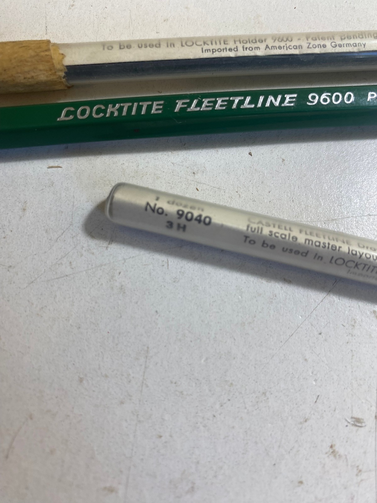 Castell Fleetline Locktite Fleetline 9600 Flat Drawing Leads & Pencil Lot