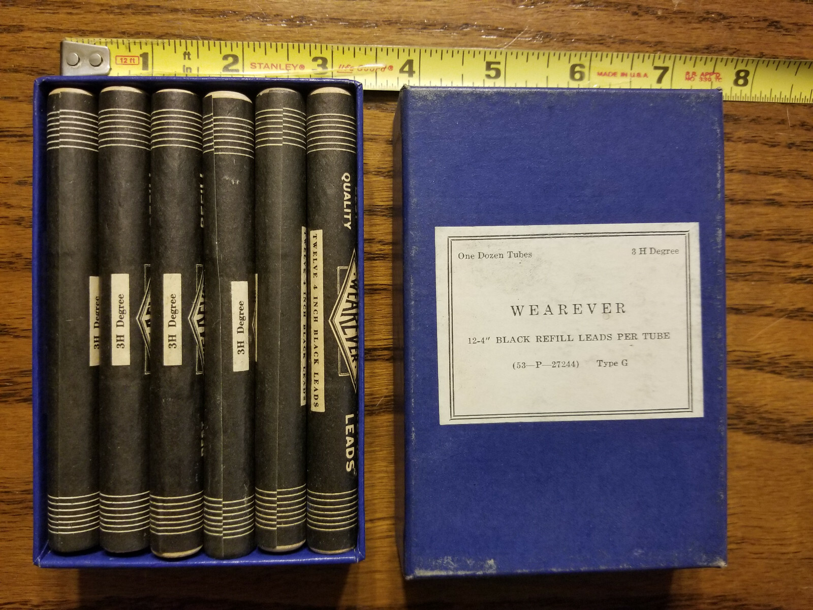 Wearever 1.18mm 4″ Mechanical Pencil Black Refill 12 Leads Lead 3H New 12 Pack