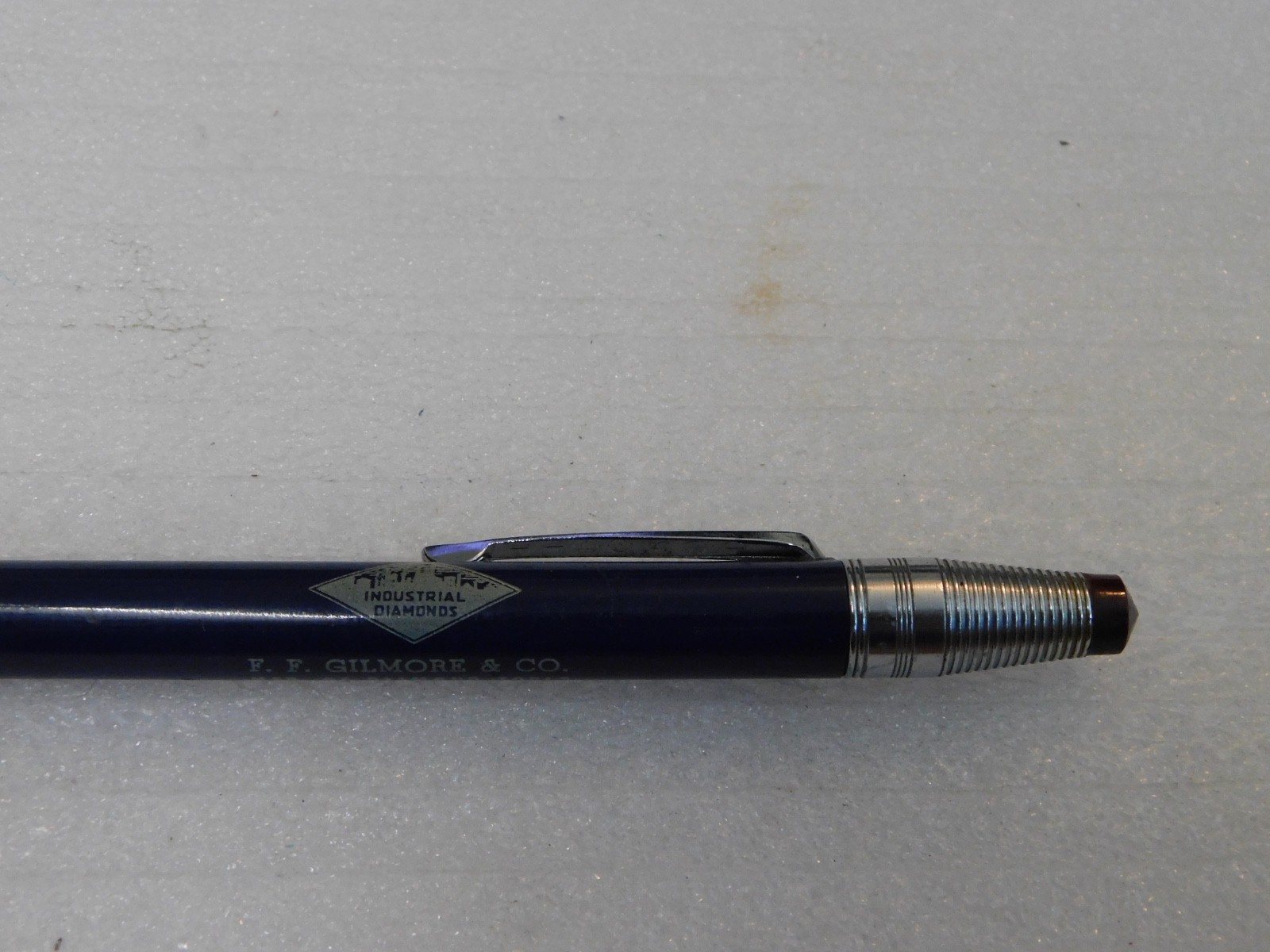 Unique Durolite Advertising Industrial Diamonds F.F. Gilmore Mechanical Pencil