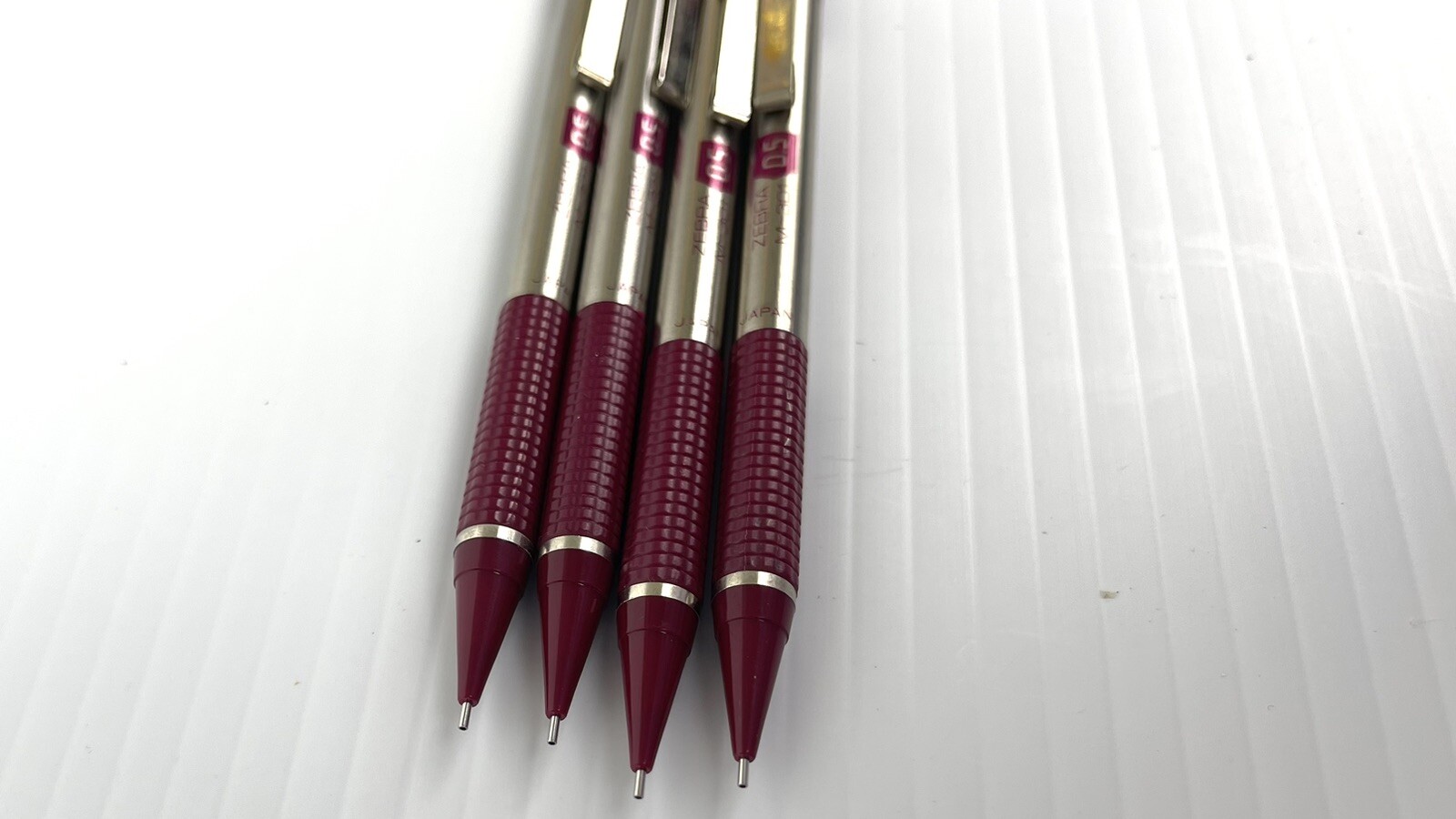 Vtg Zebra Japan Mechanical Pencils 0.5mm 4 Pencils