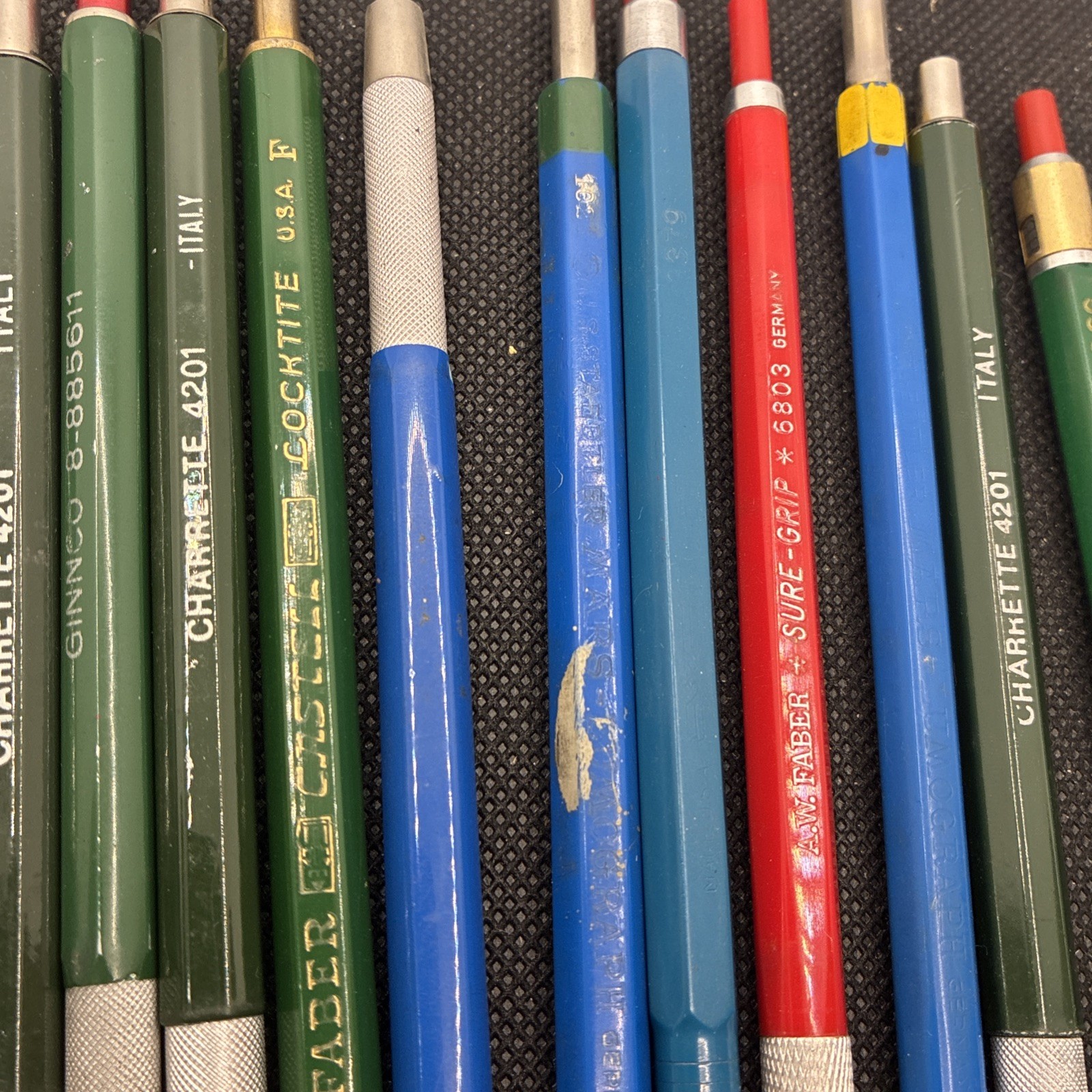 15 Lead Holders Lots Keufel Faber Charrette 9800 Sg Locktite #131 CCC