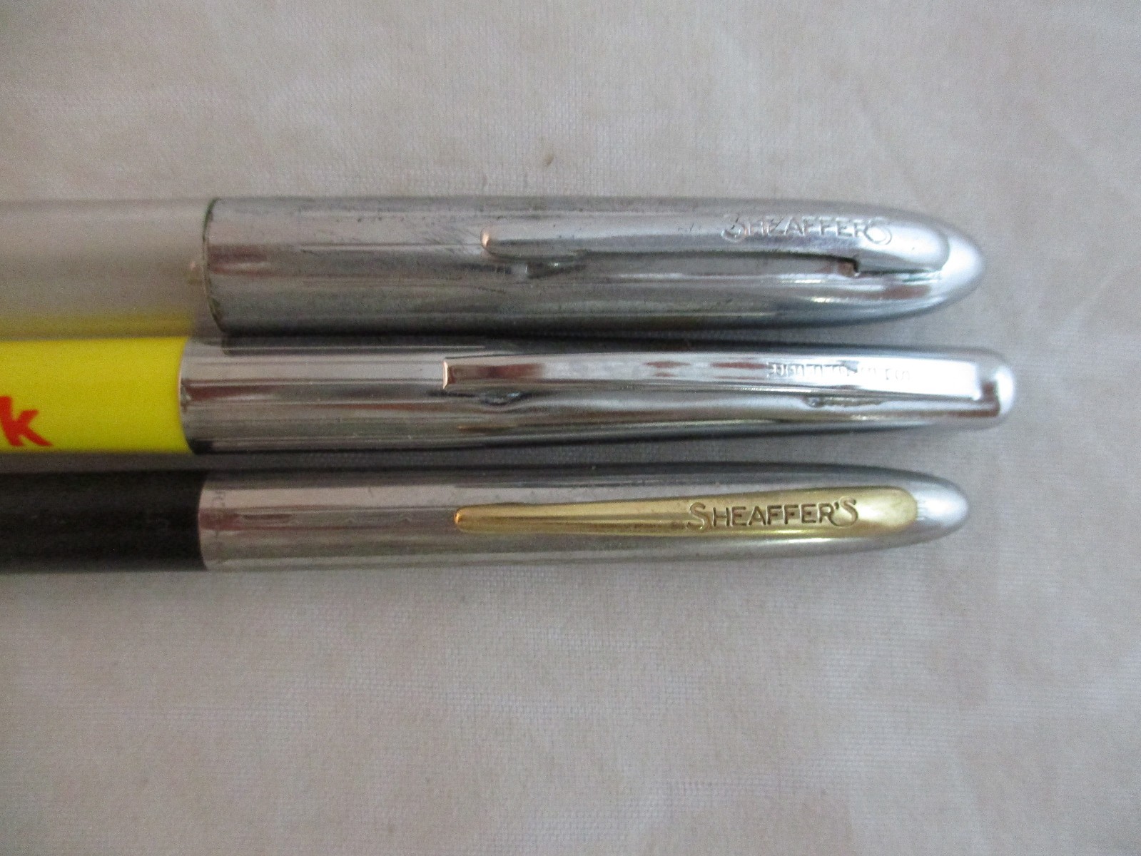 Vintage Trio of Schaeffer’s Writing Instruments ~ Fountain, Ball Point, Pencil