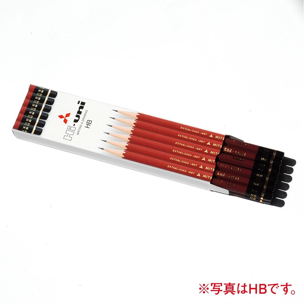 Mitsubishi Pencil Pencil High Uni K 2B 1 Dozen Paper Box HUK2B