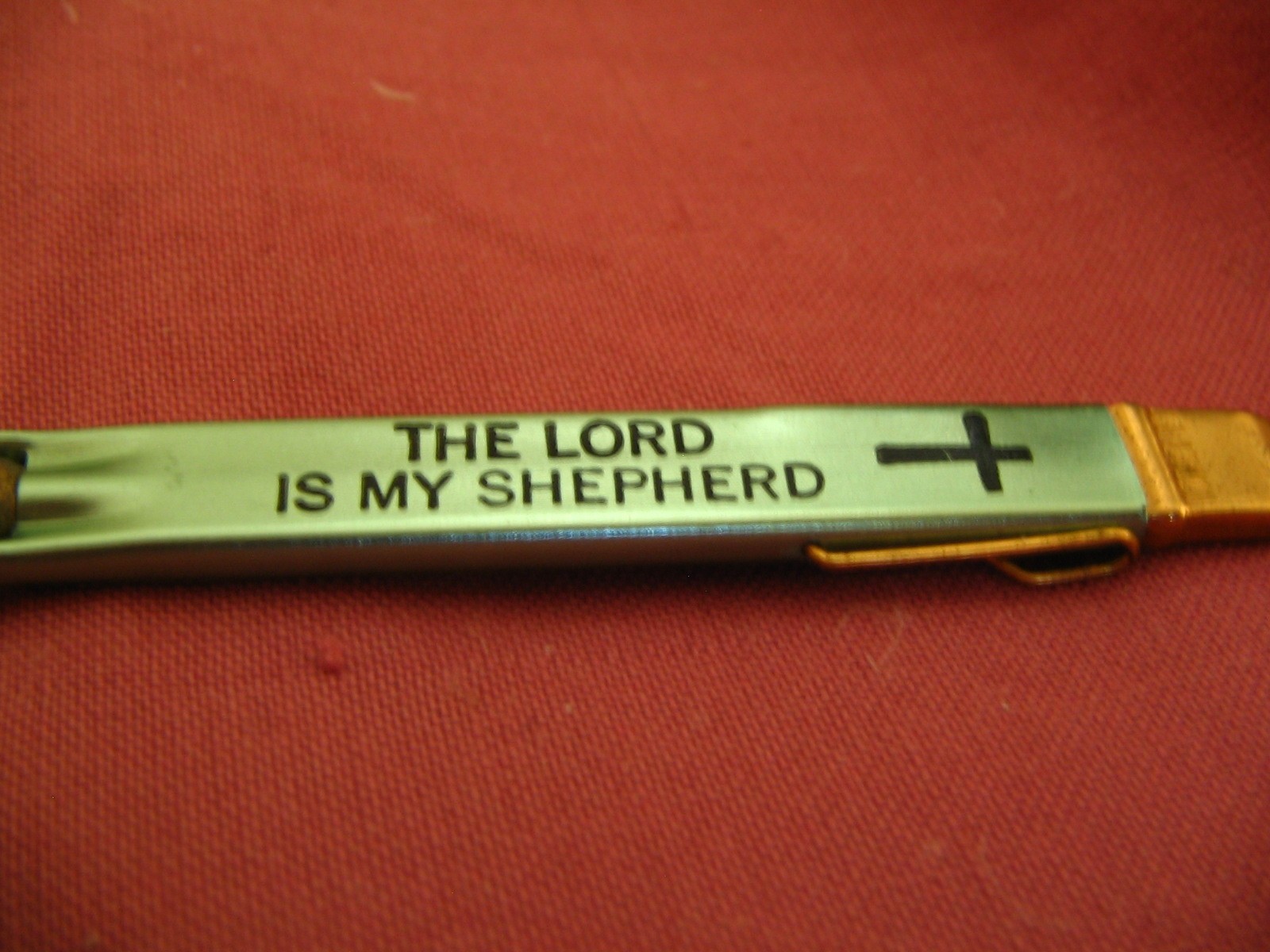 VTG c1950 4.5″ Flat Slencil Mechanical Pencil “Lord is my Shepherd’ N.O.S.+Box