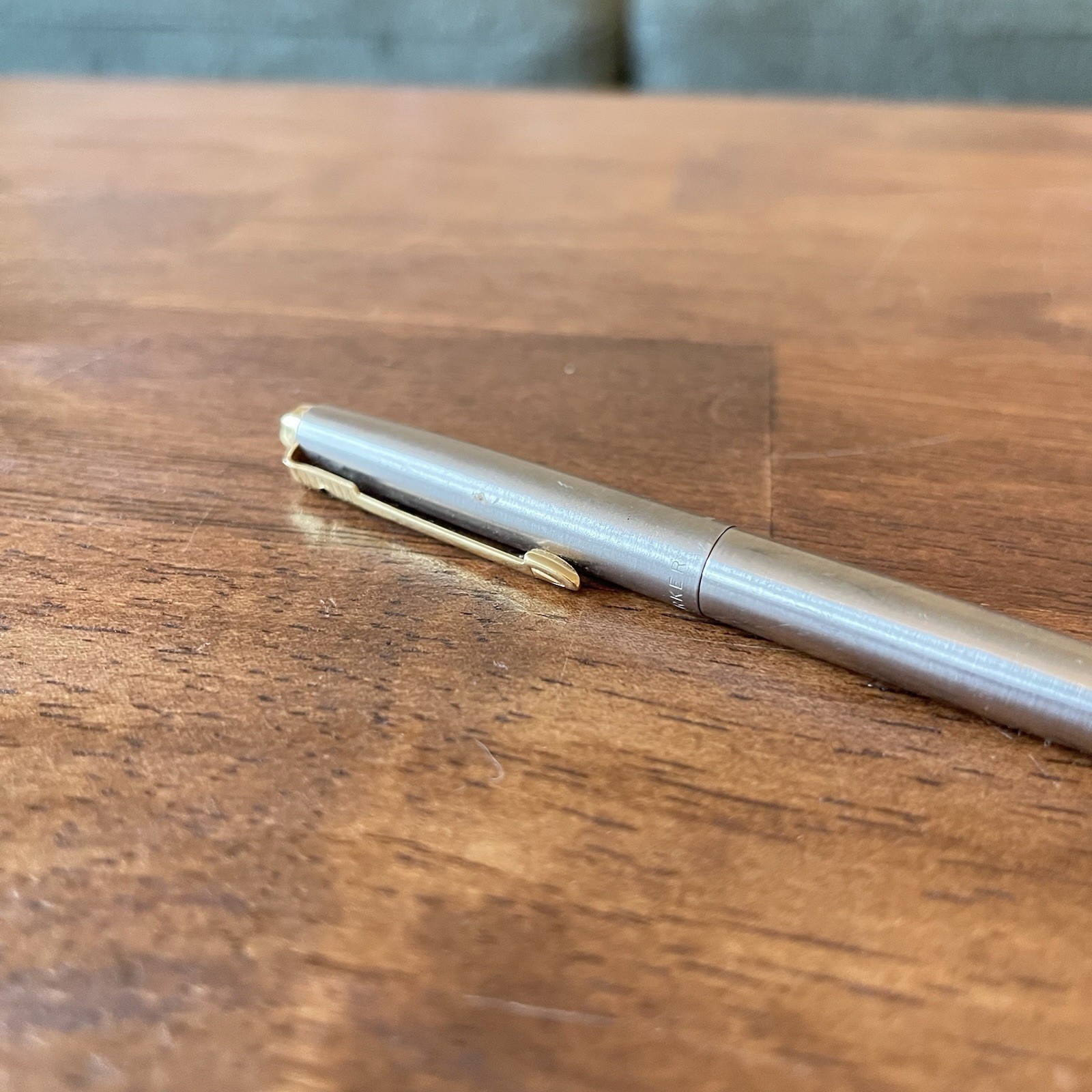 Vintage Parker Flighter Mechanical Pencil 0.9mm – Brushed Stainless Finish