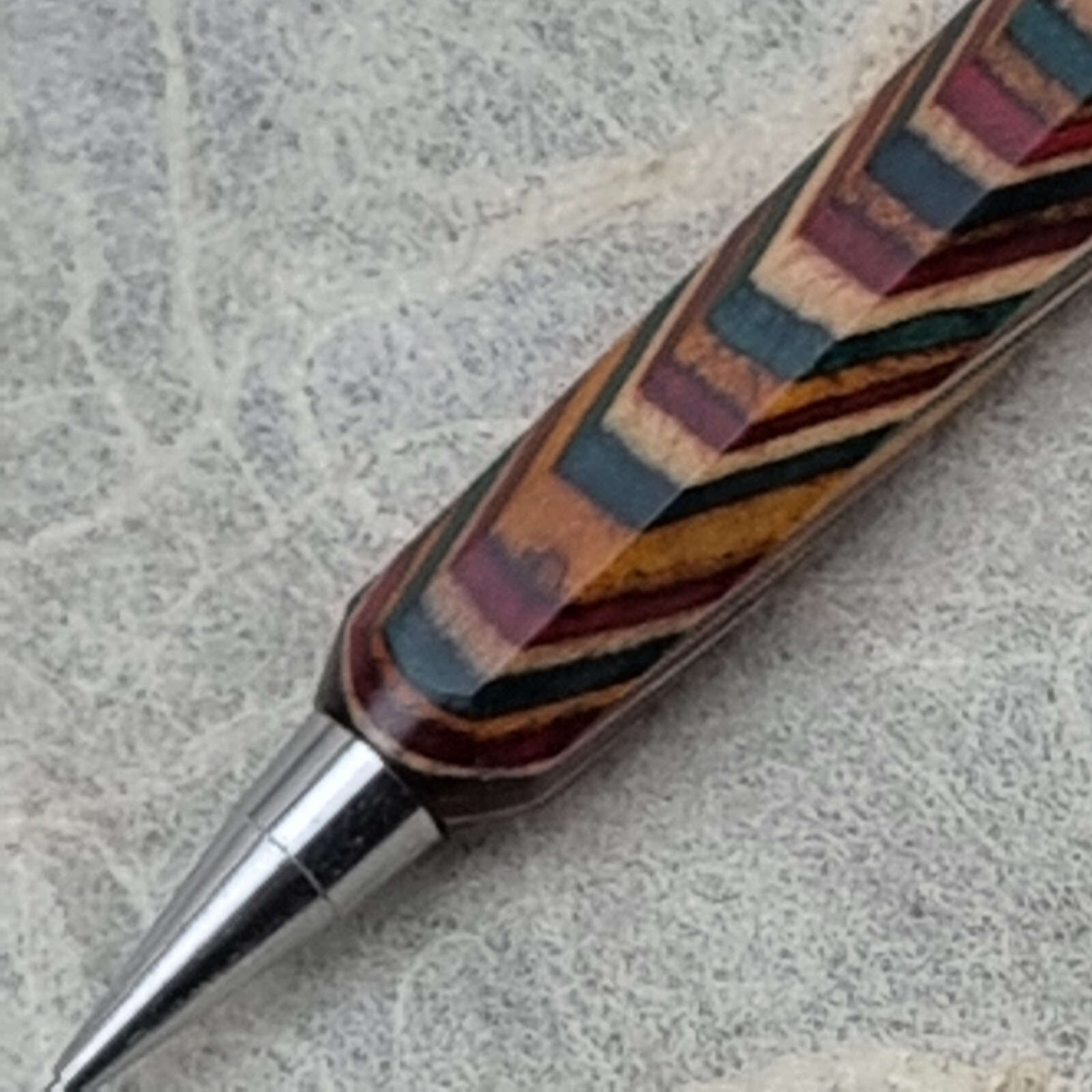 Hand Crafted Pentel P-205(0.5mm) Mechanical Pencil with Octagonal Wood Barrel