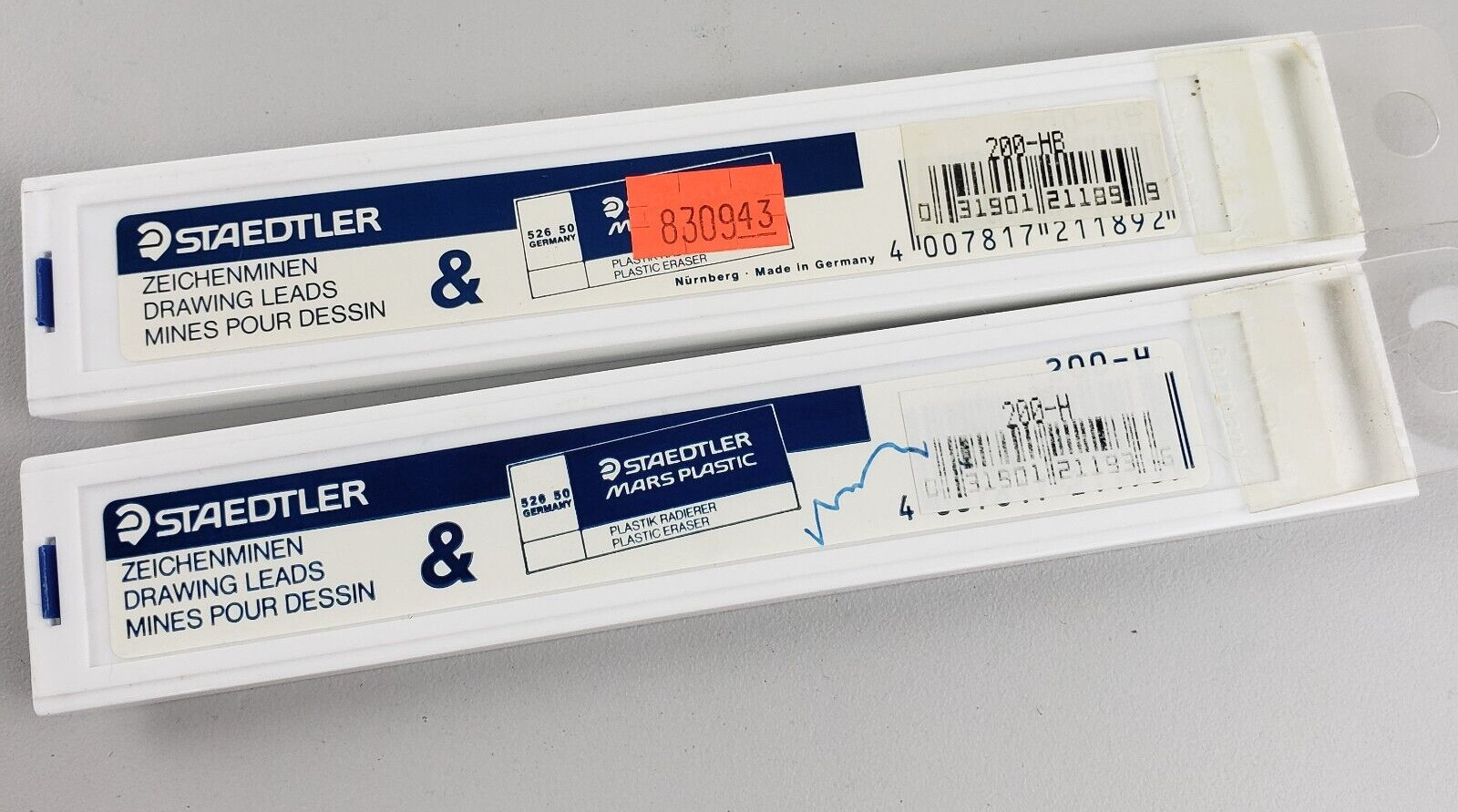 Mars Carbon Lead Staedtler, HB 200-HB & 200-H PACKAGES NEVER OPENED