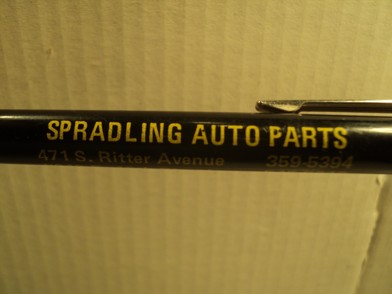 Vintage Autopoint Mechanical Pencil Spradling Auto Parts Metal Cap 5-5/8″ Long