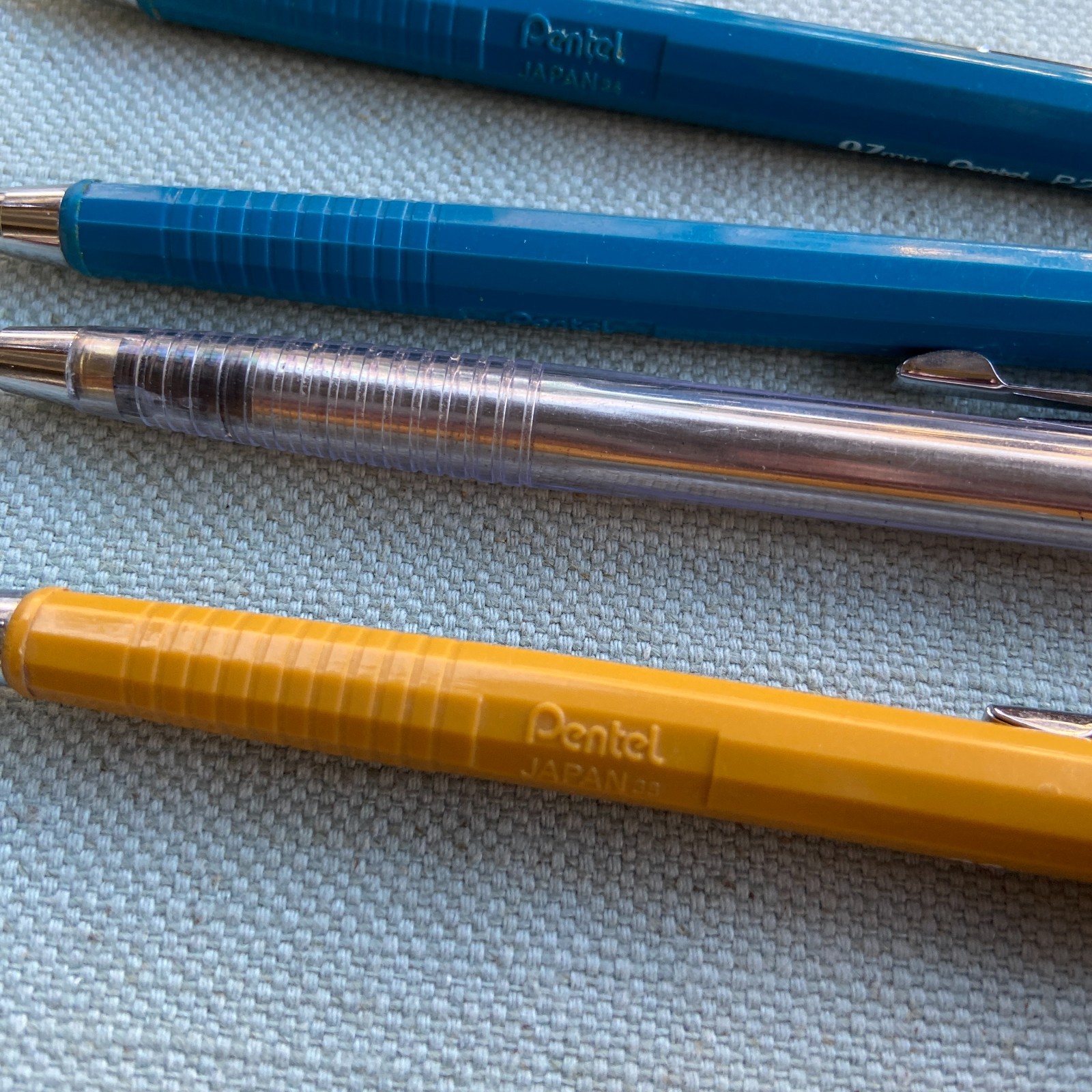 Vintage Drafting Pentel .7mm .9 PIlot P207 P209 Pencil H 2H 2B HB Lead Erasers L