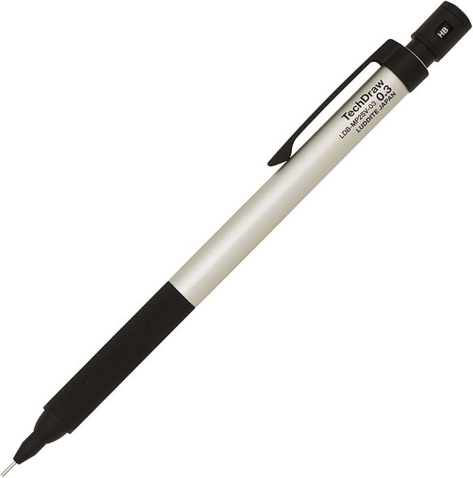 Luddite TechDraw2 0.3mm Mechanical Drafting Pencil Sliver LDB-MP2SV-03